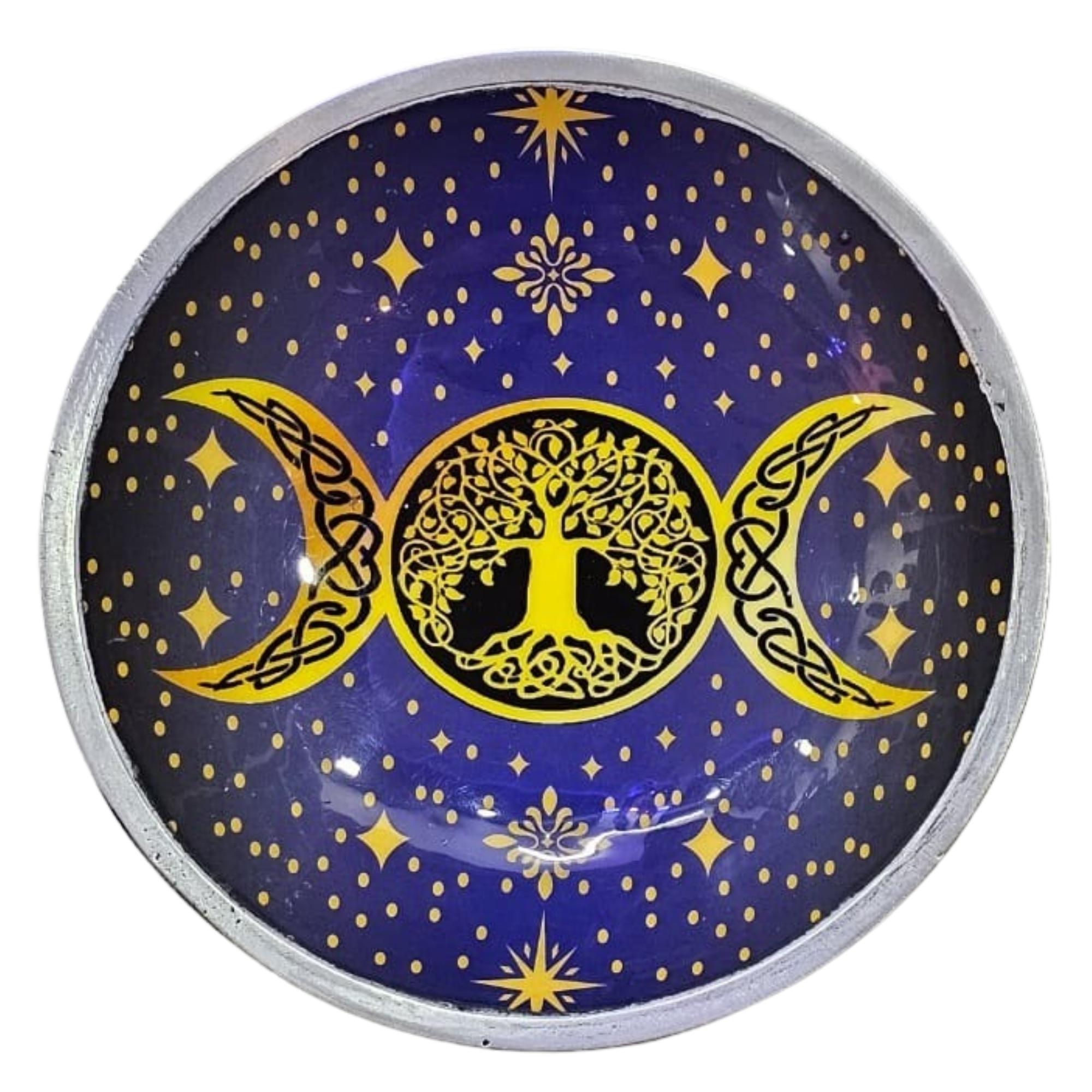 Purple Triple Moon Offering Plate