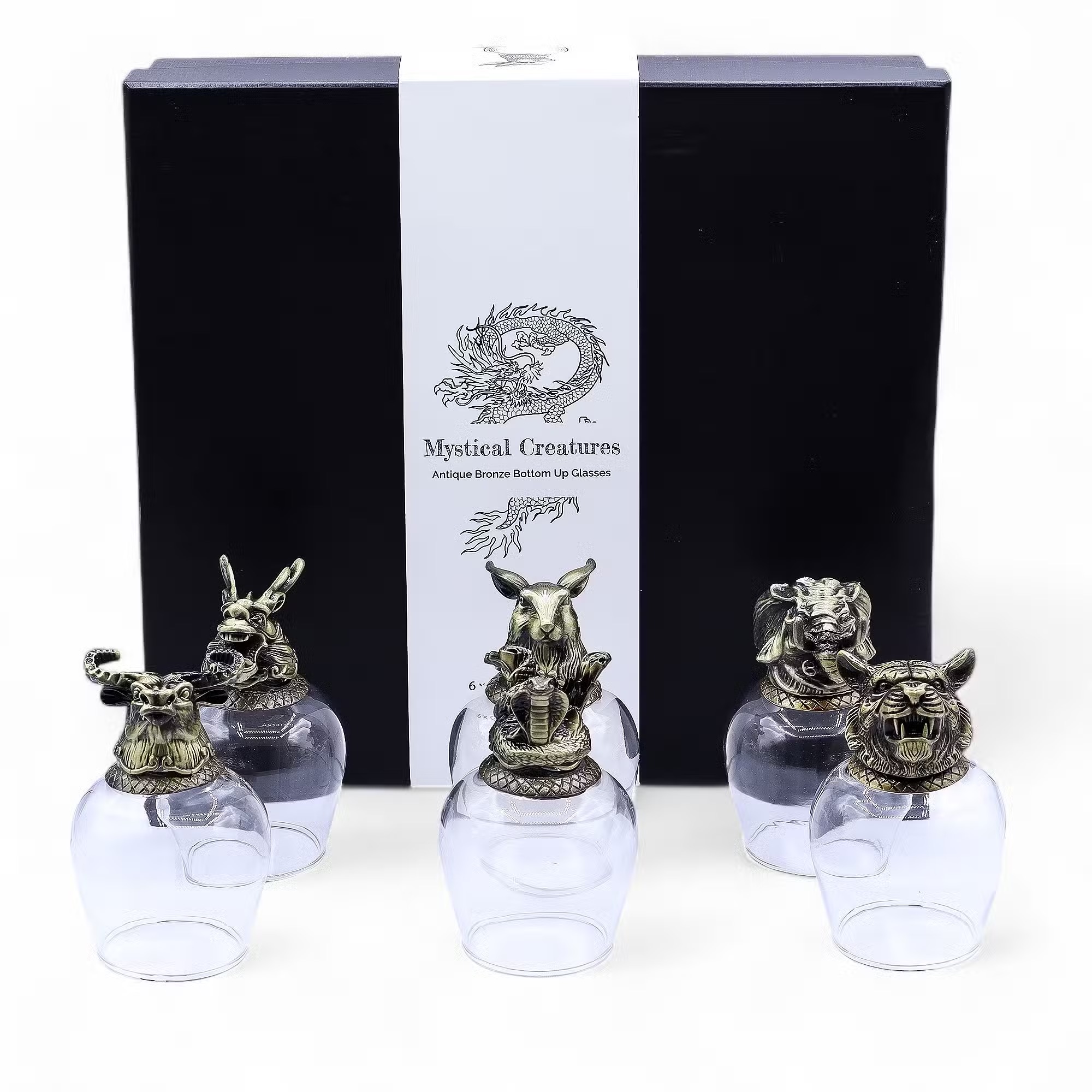 Bottoms Up Mystical Creatures Glasses Set 100ml 