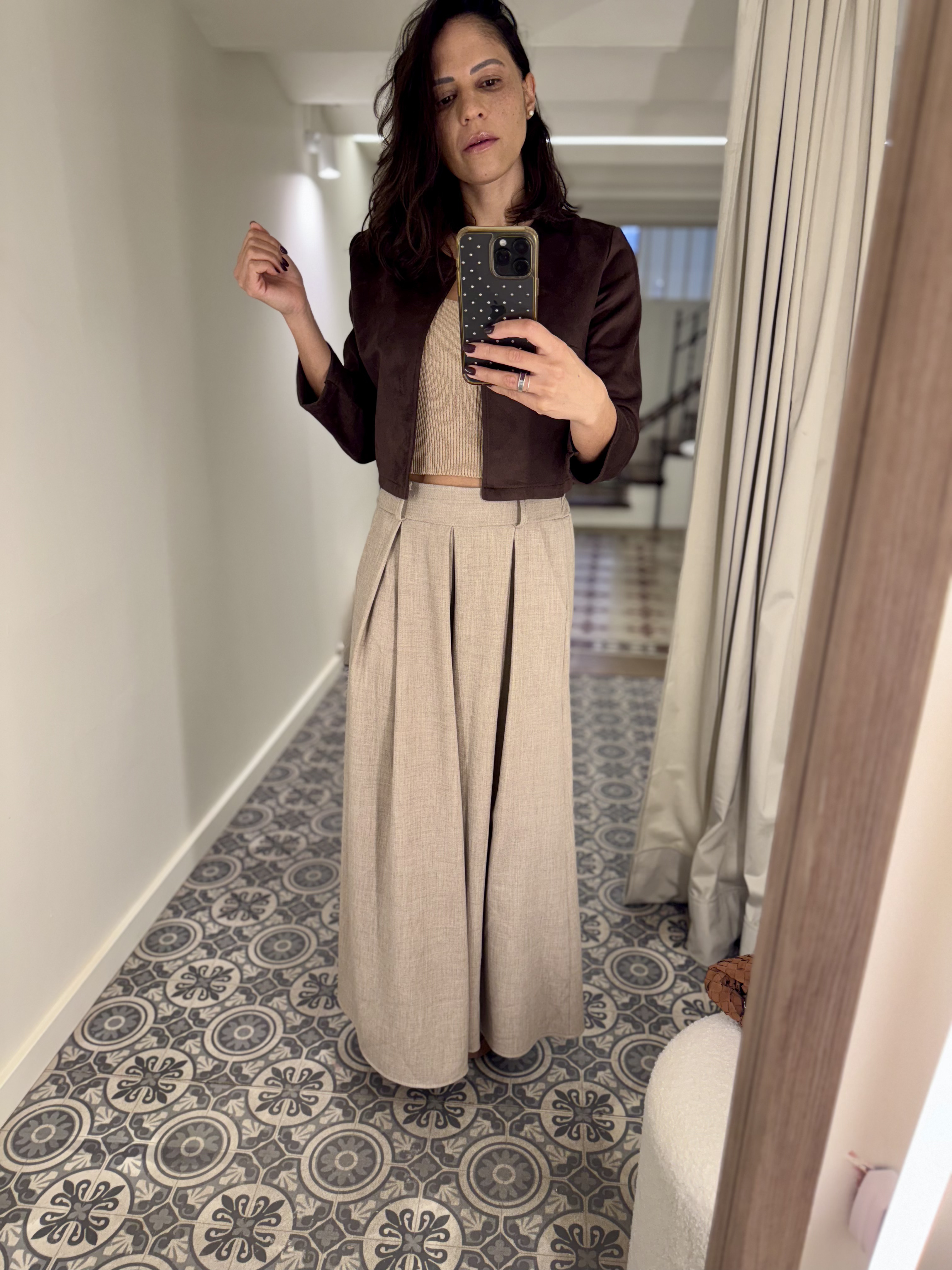 Pantalón pinzas wide leg