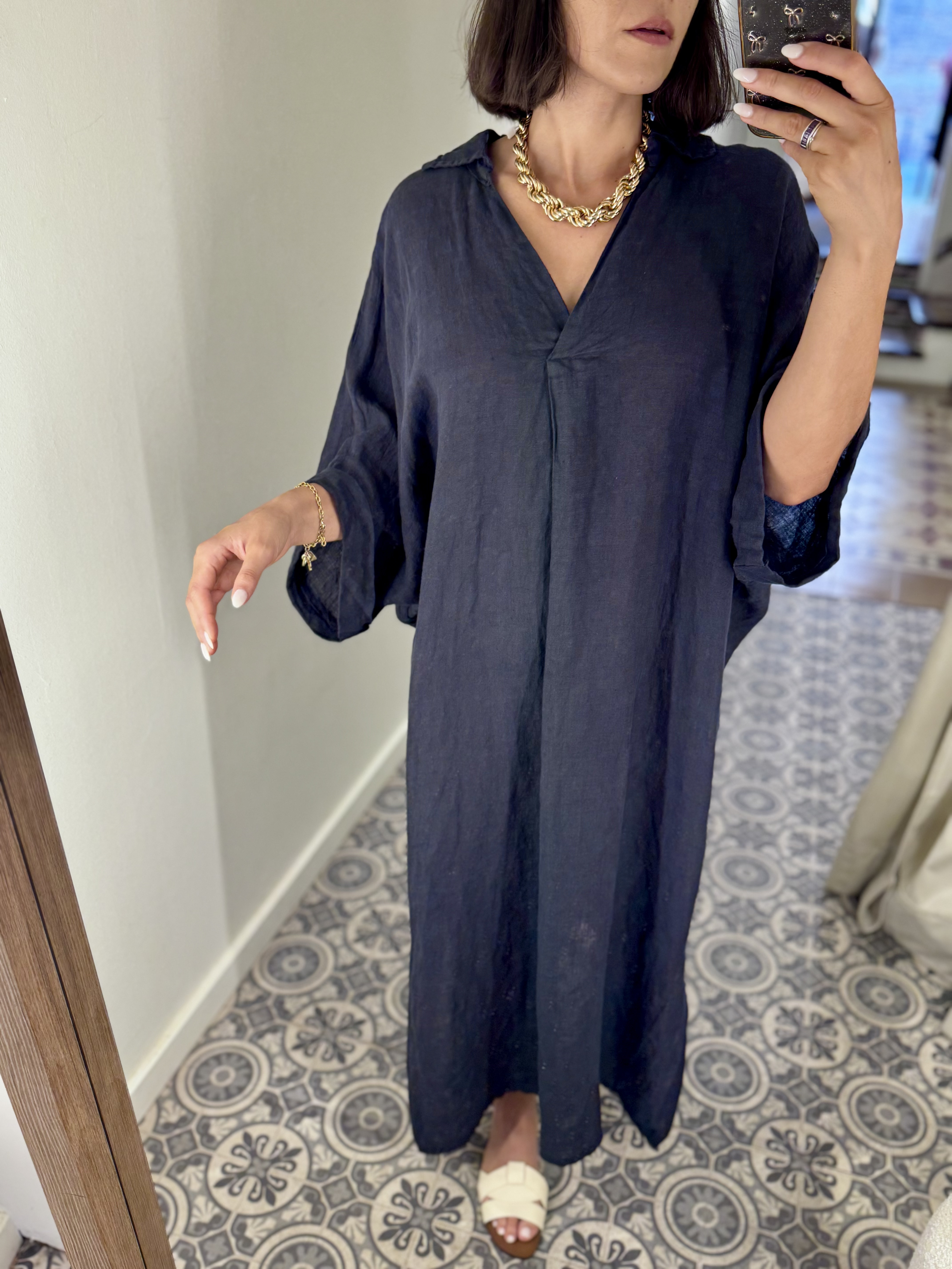 Vestido bohemio lino