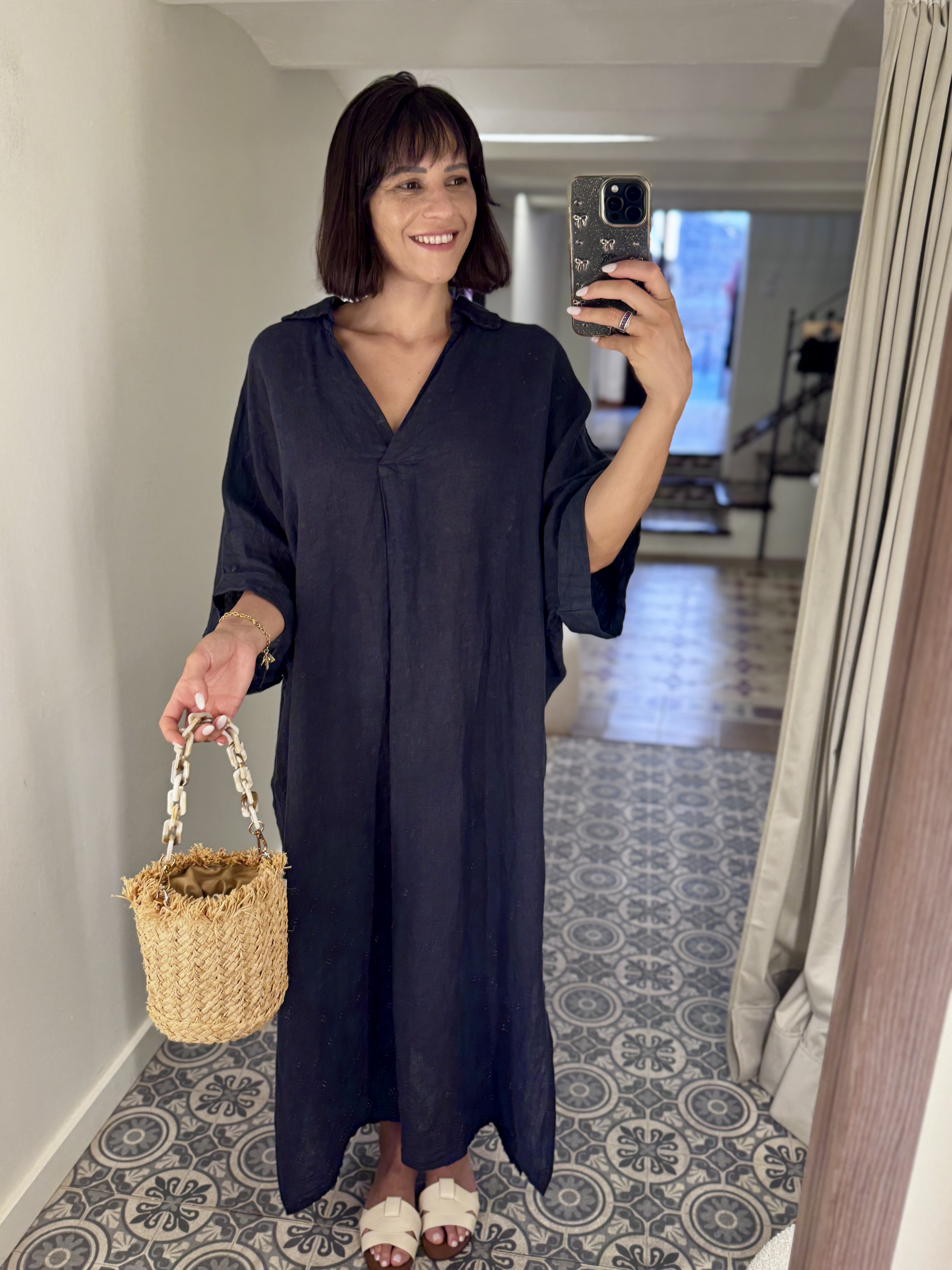 Vestido bohemio lino
