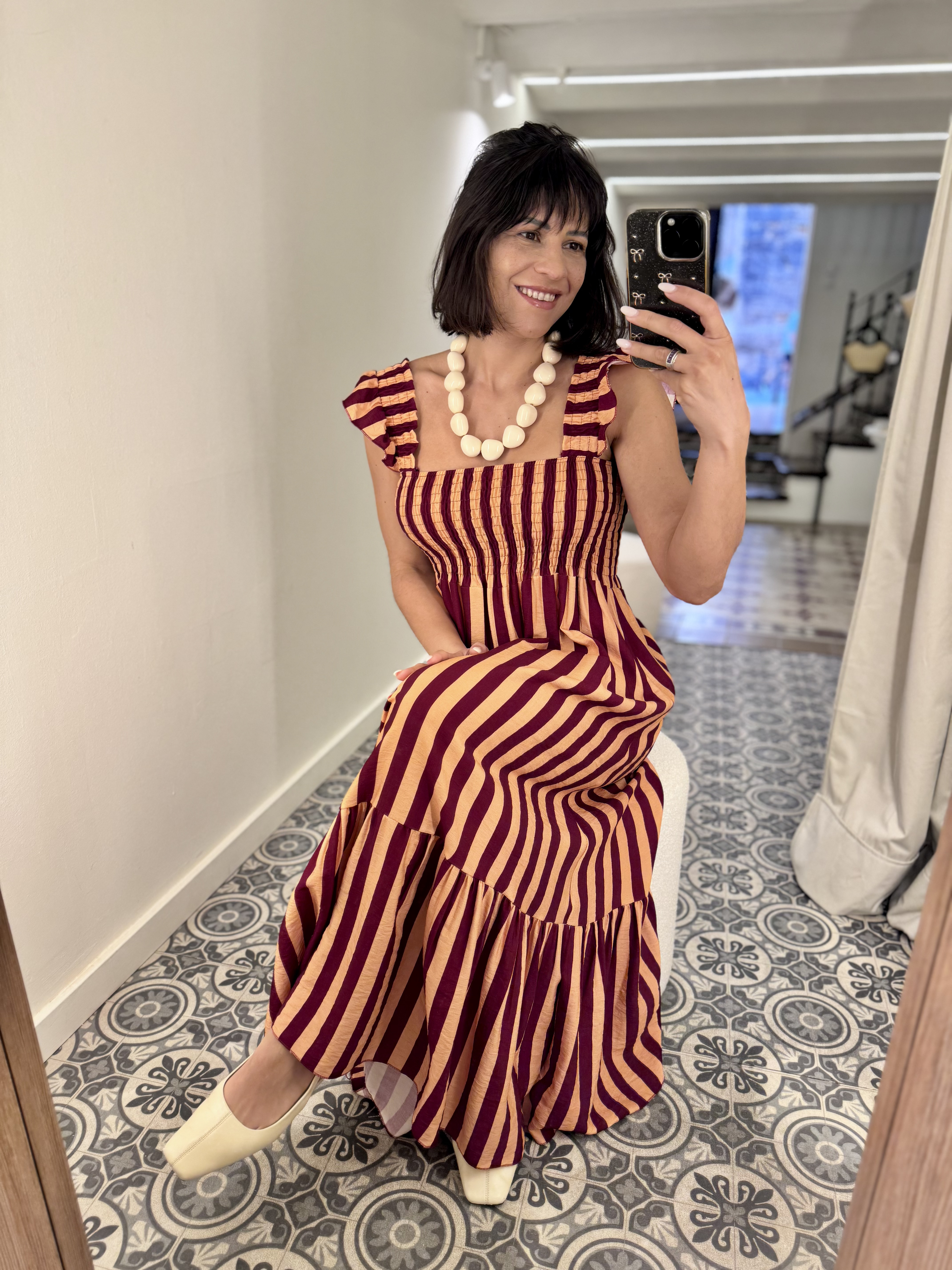 Vestido rayado 