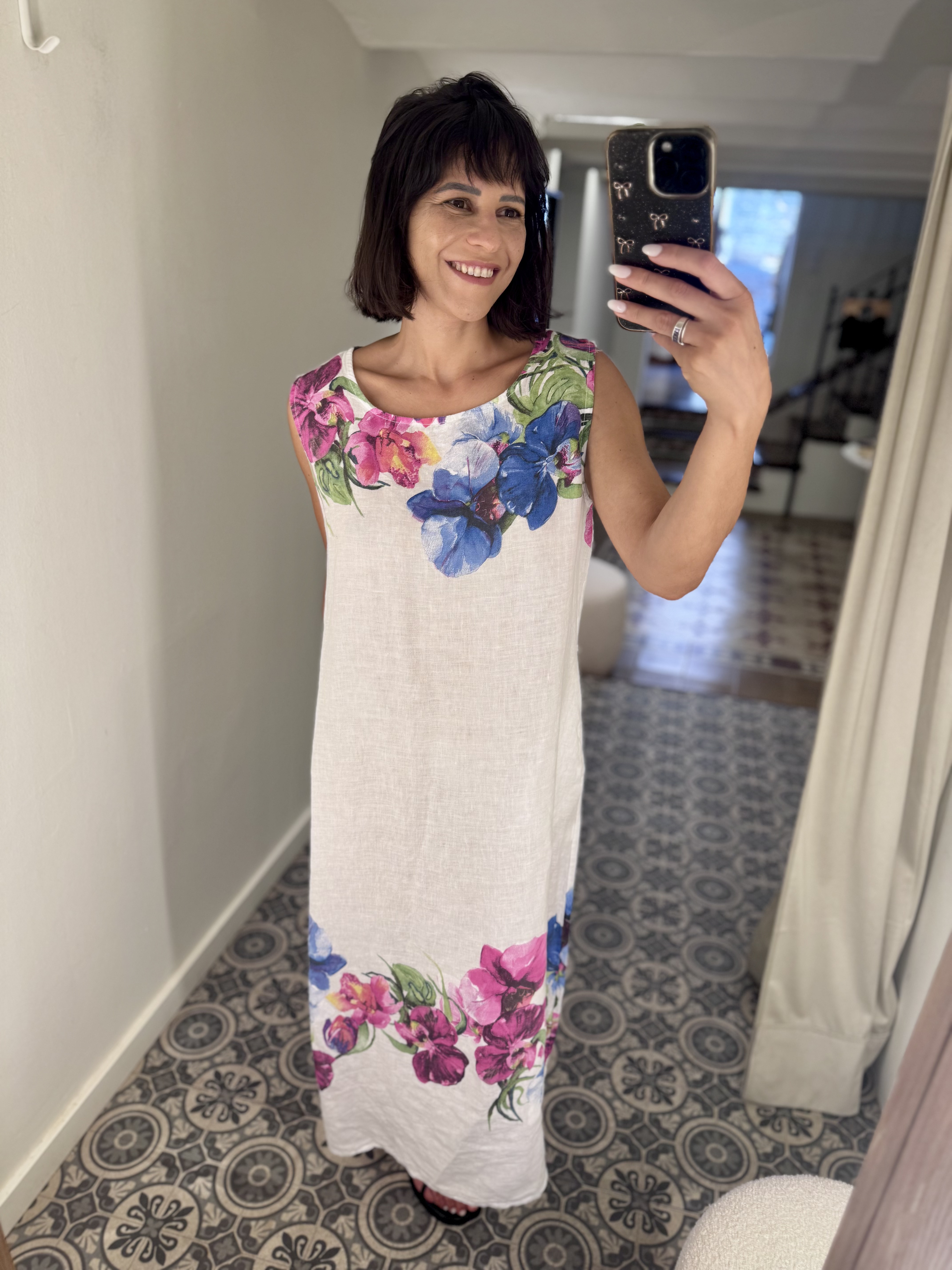 Vestido largo floral