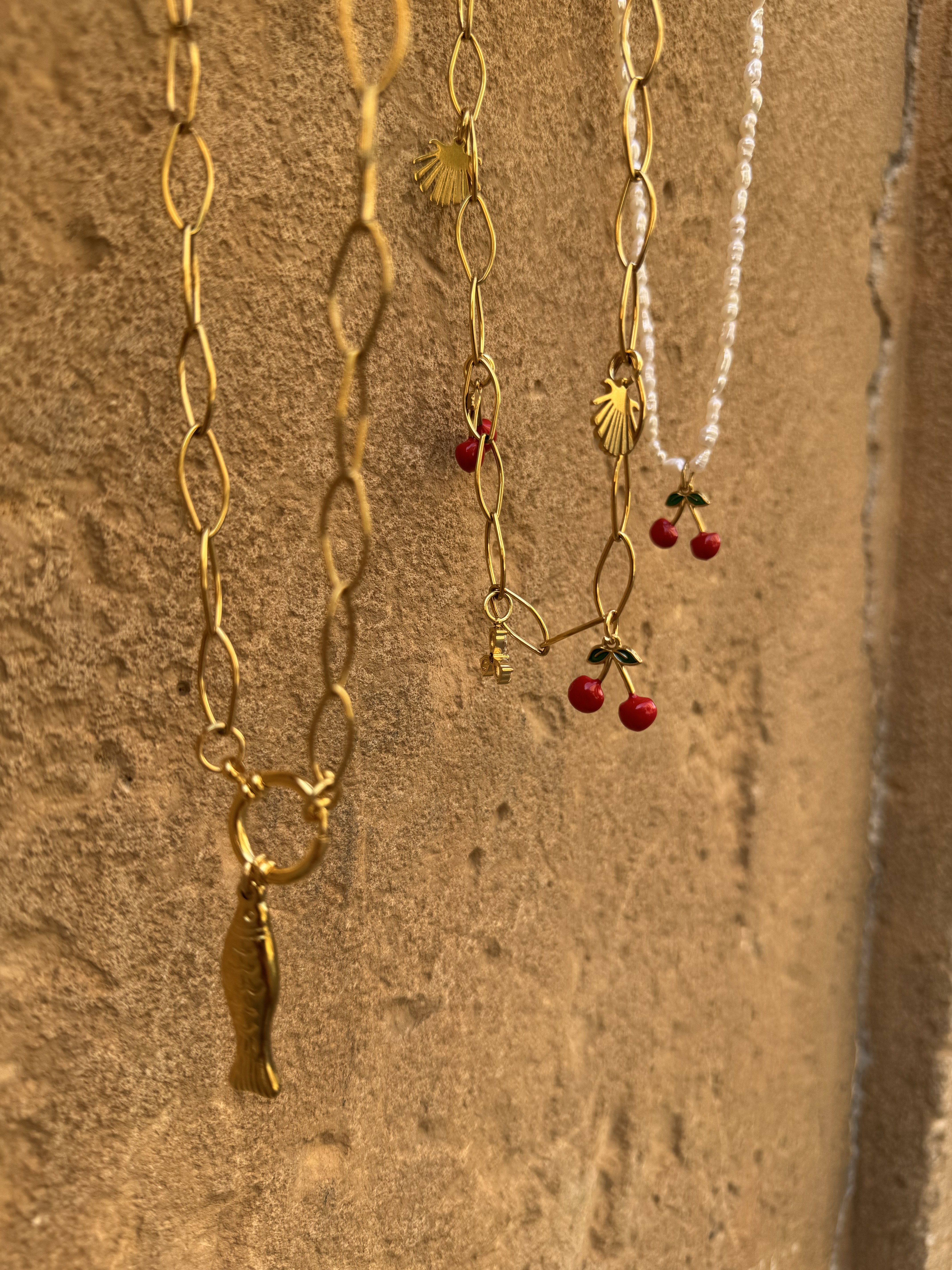 Collar acero pez