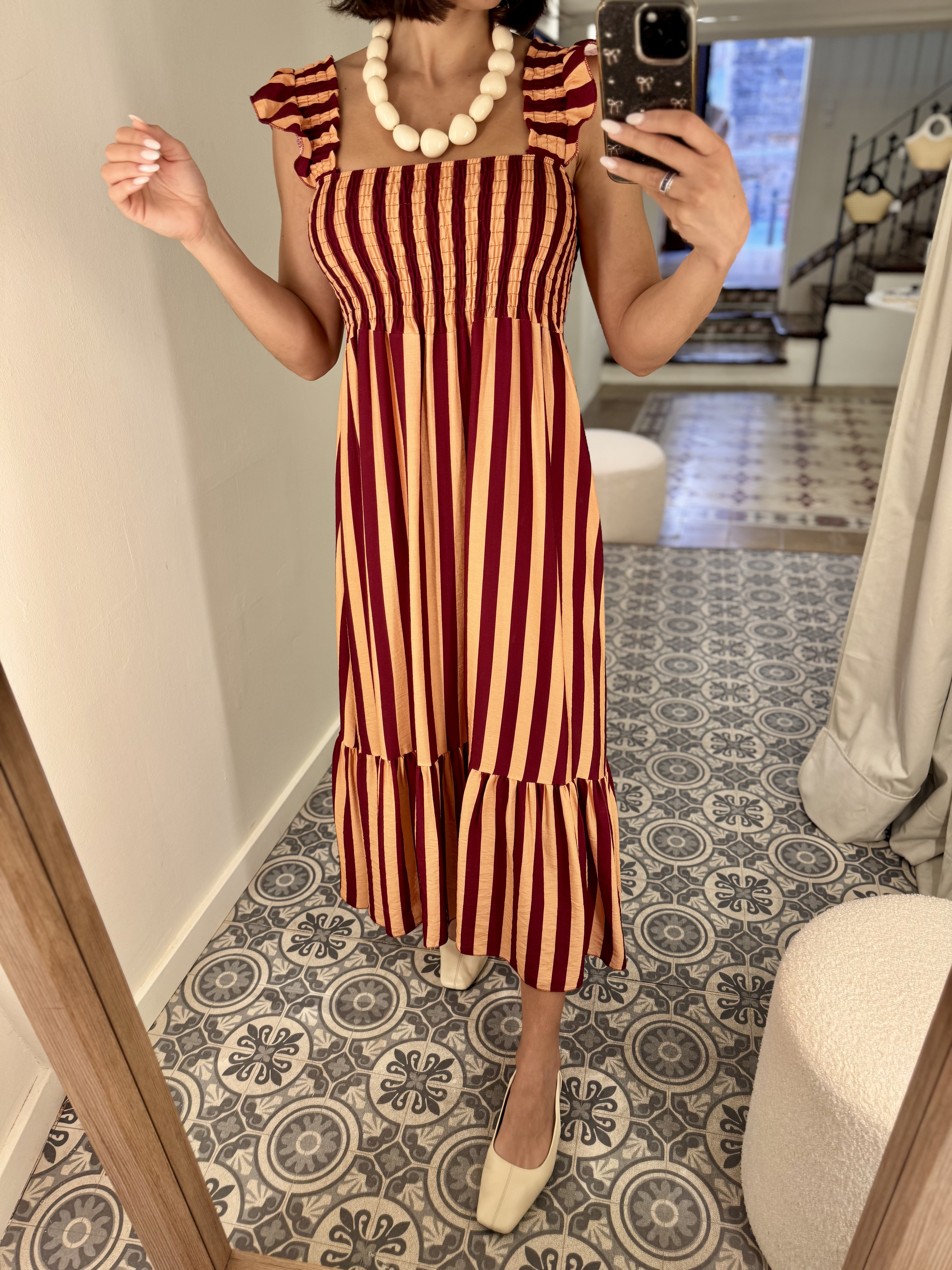 Vestido rayado 
