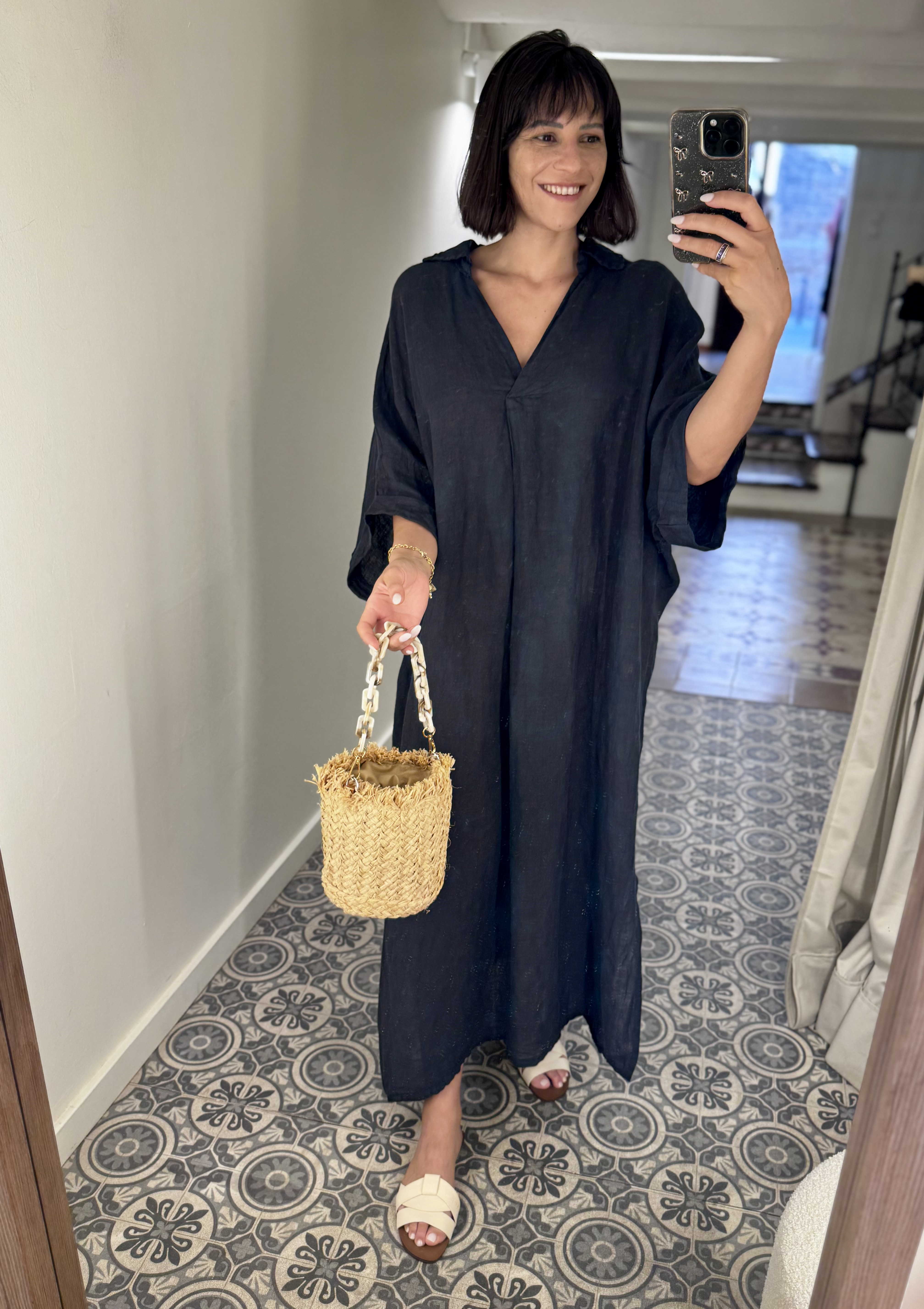 Vestido bohemio lino