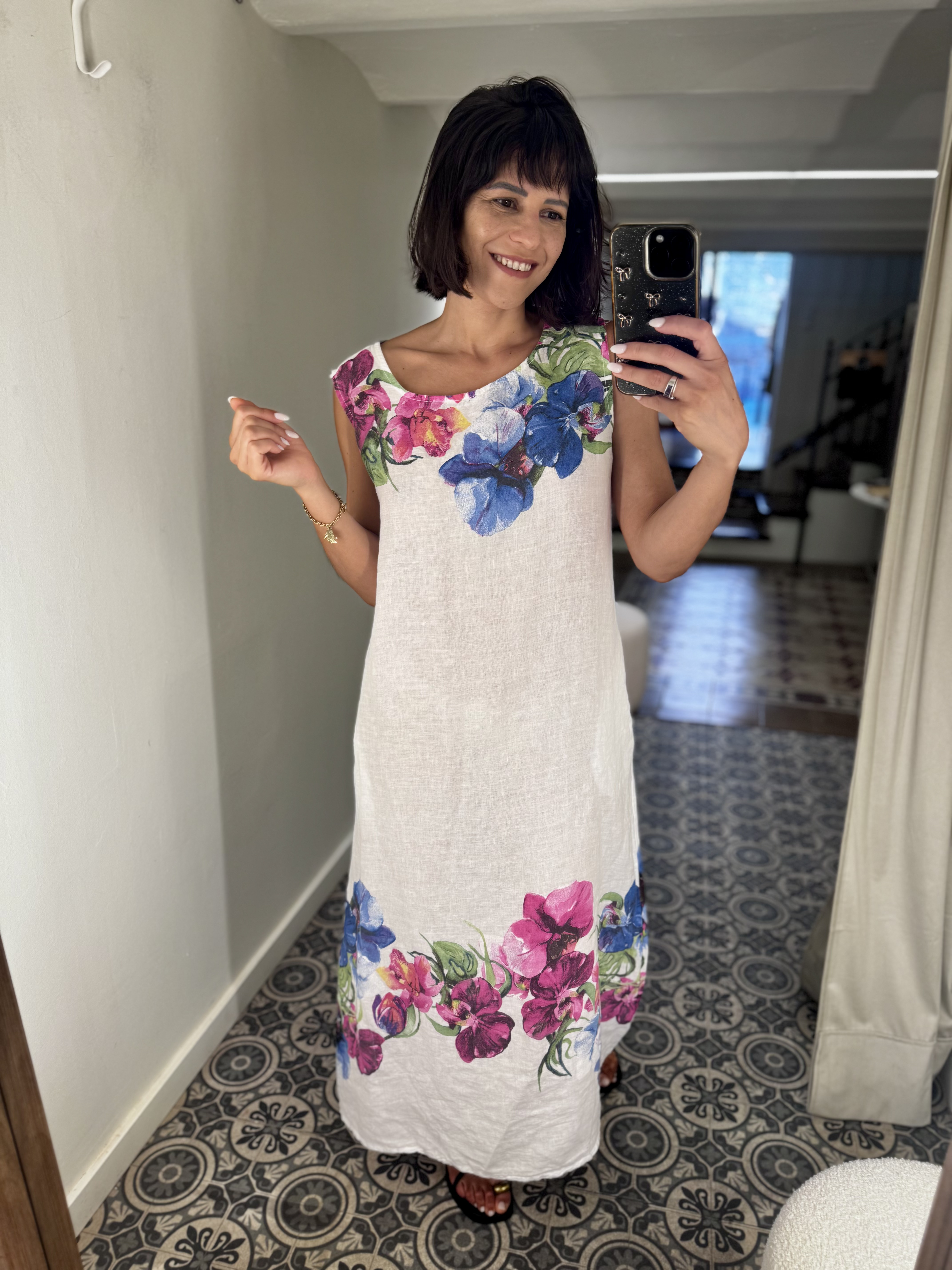 Vestido largo floral