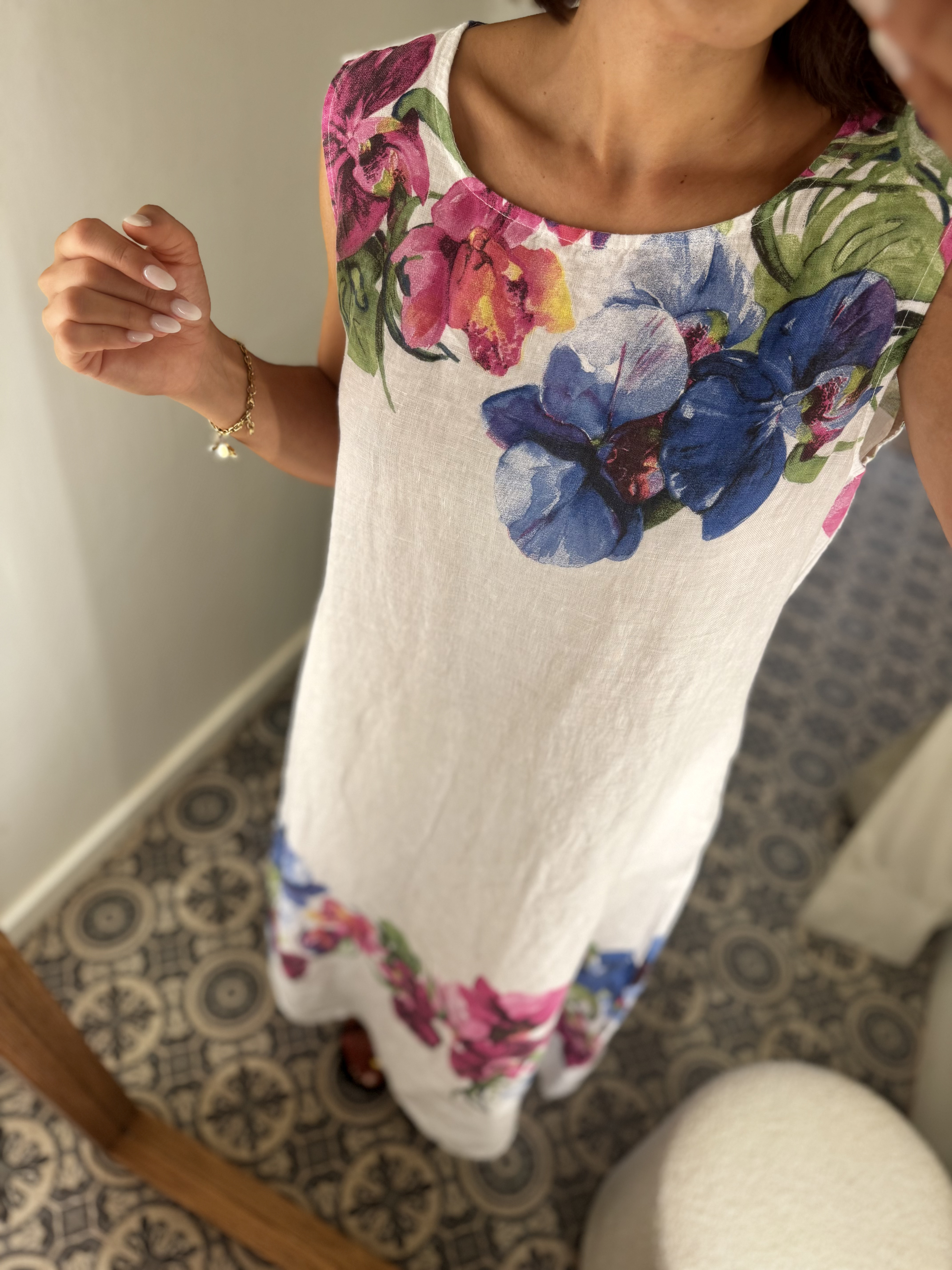 Vestido largo floral