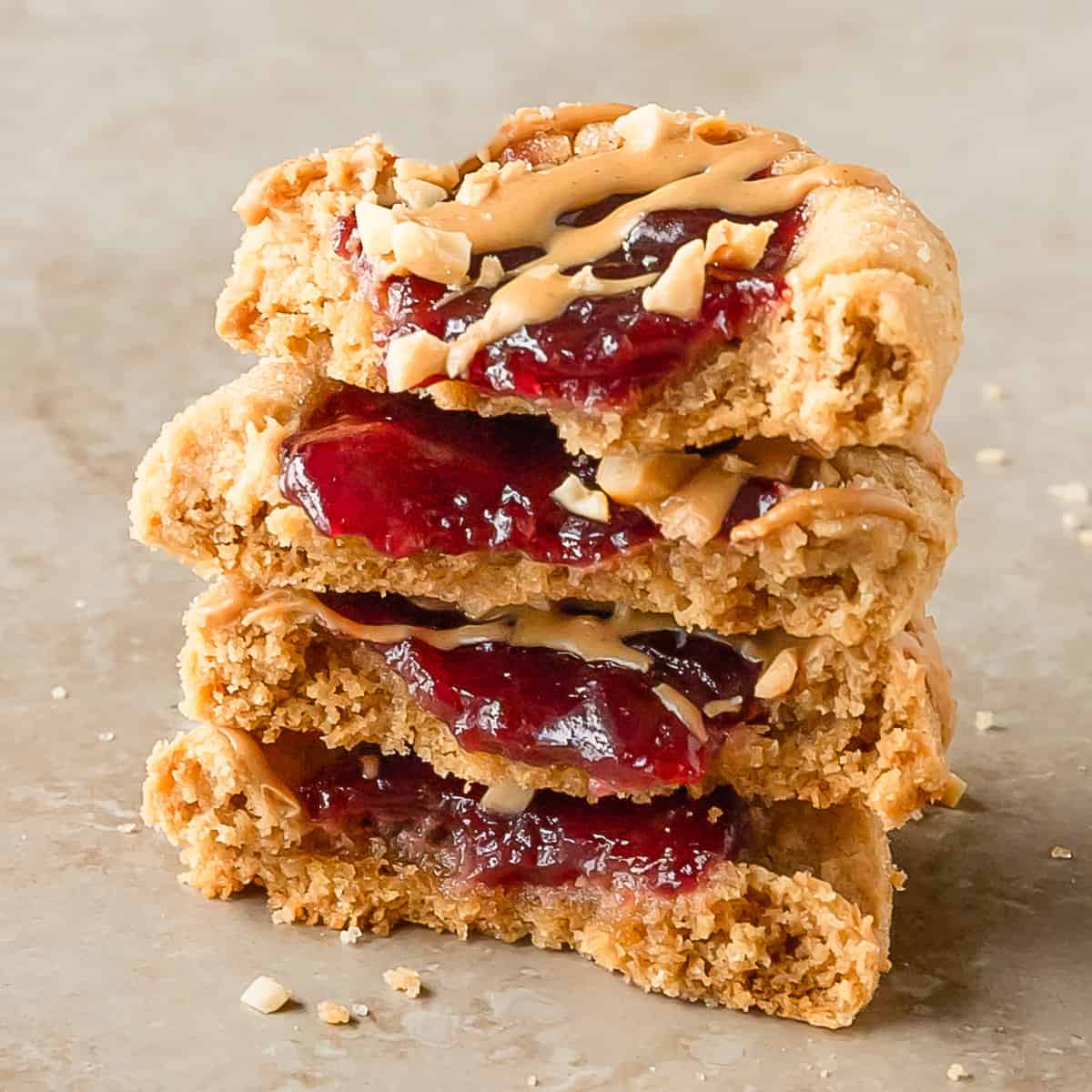 Peanut Butter and Jelly Cookies