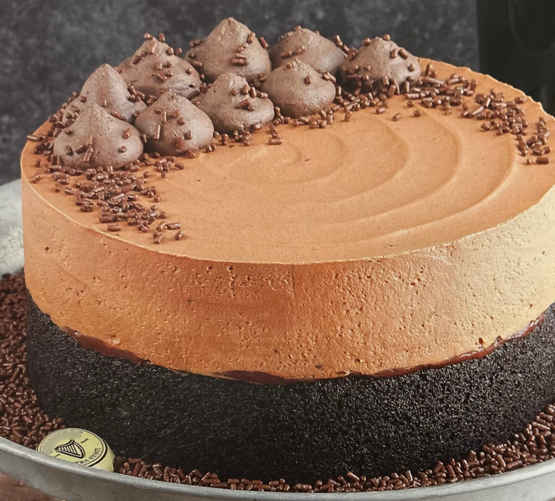 Guinness Chocolate Mousse Cake