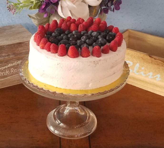 Raspberry Limoncello Whiskey Cake