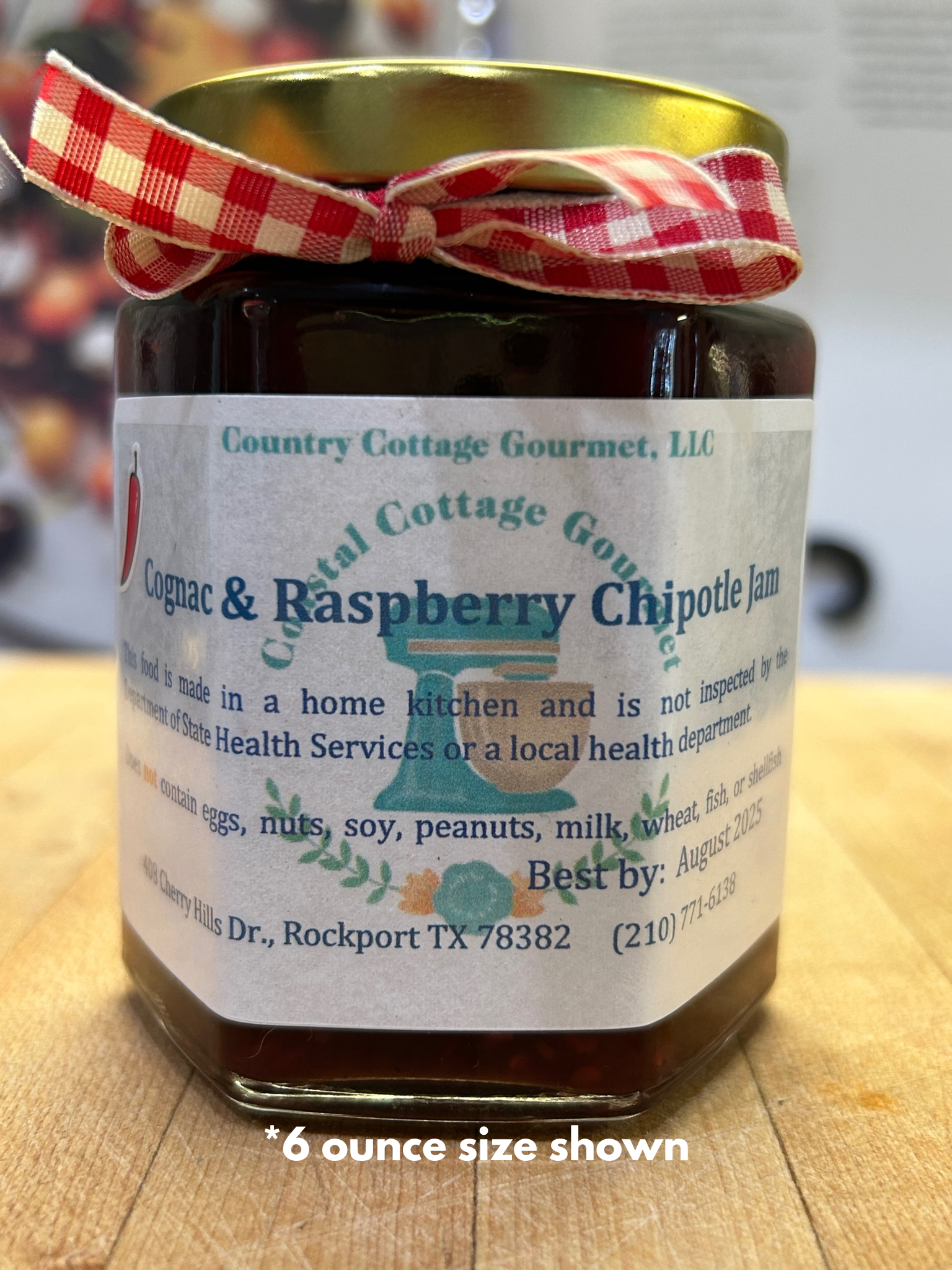 Cognac and Raspberry Chipotle Jam