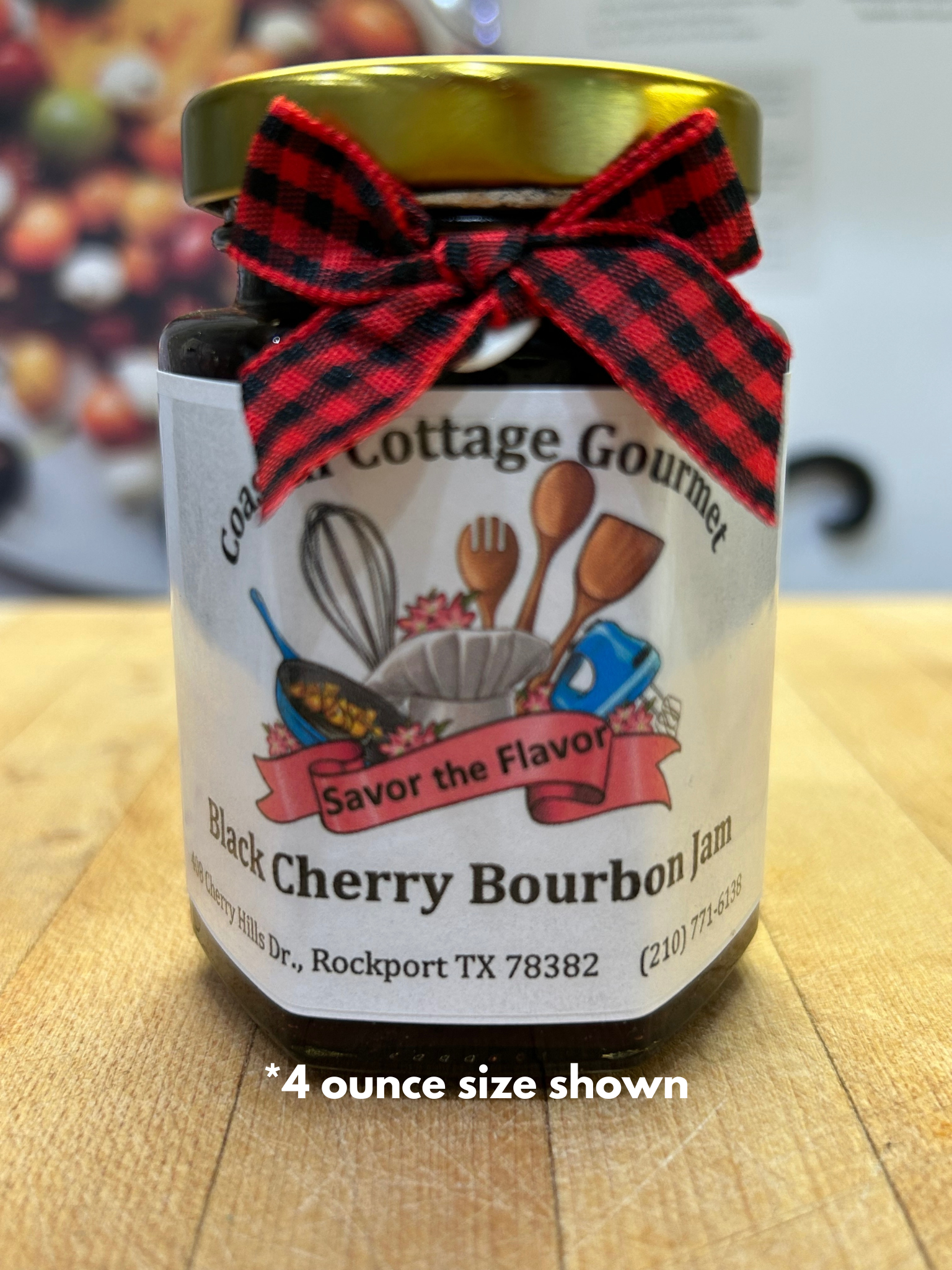 Black Cherry and Bourbon Jam