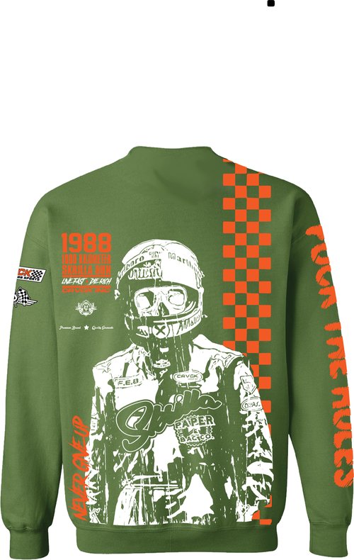 LIVE FAST OLIVE SWEATSHIRT