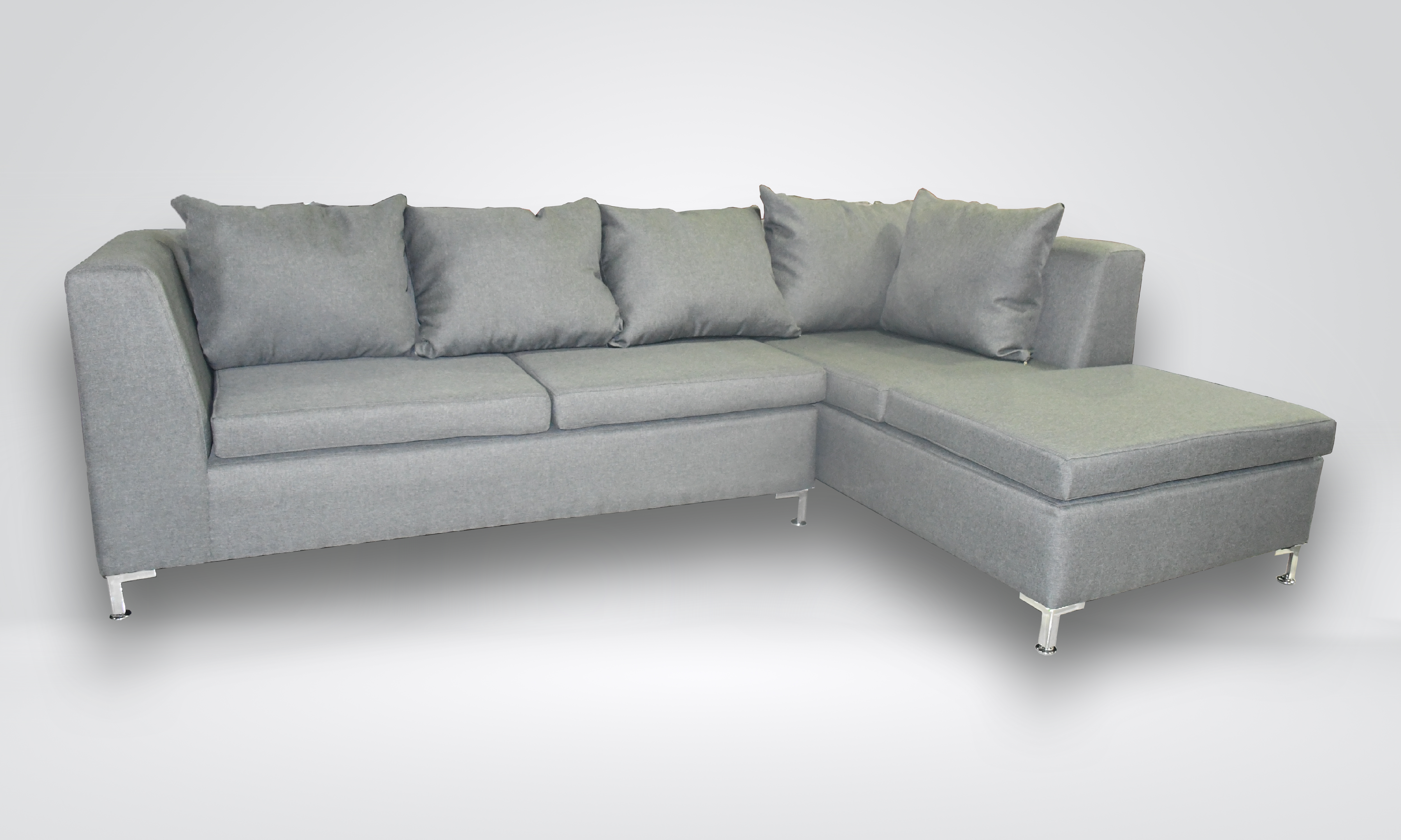 Patmos - Modern Grey Sectional Sofa