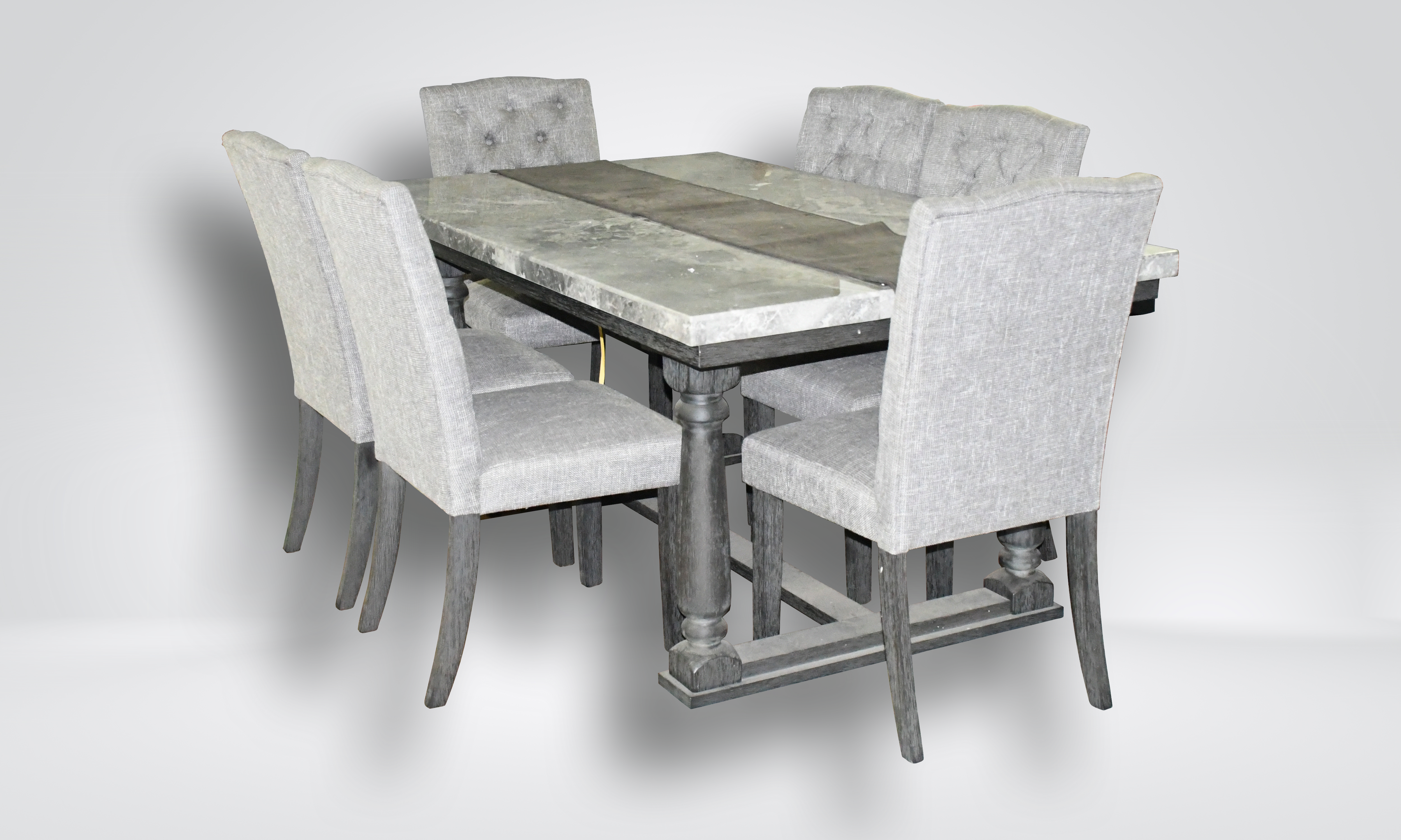 2387 - Elegant Marble Dining Table Set