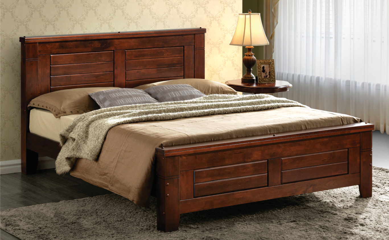 HILTON - Wooden King Size Bed