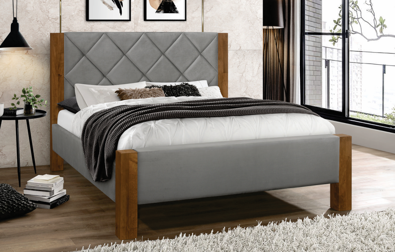 JOSHUA - Modern Upholstered Bed Frame