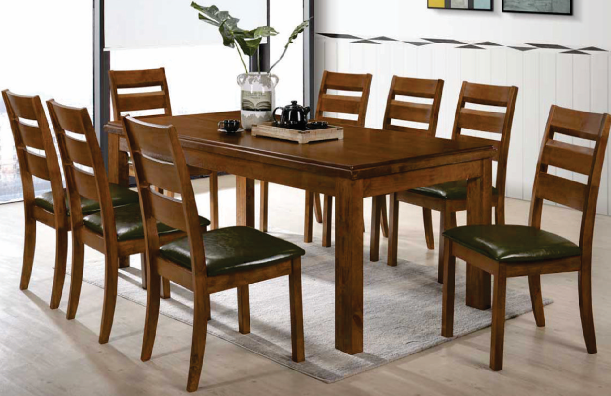 DENNISE - Wooden Dining Table Set