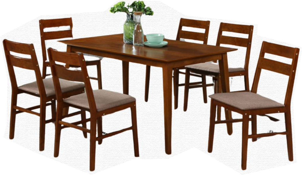 JORDAN - Wooden Dining Table Set