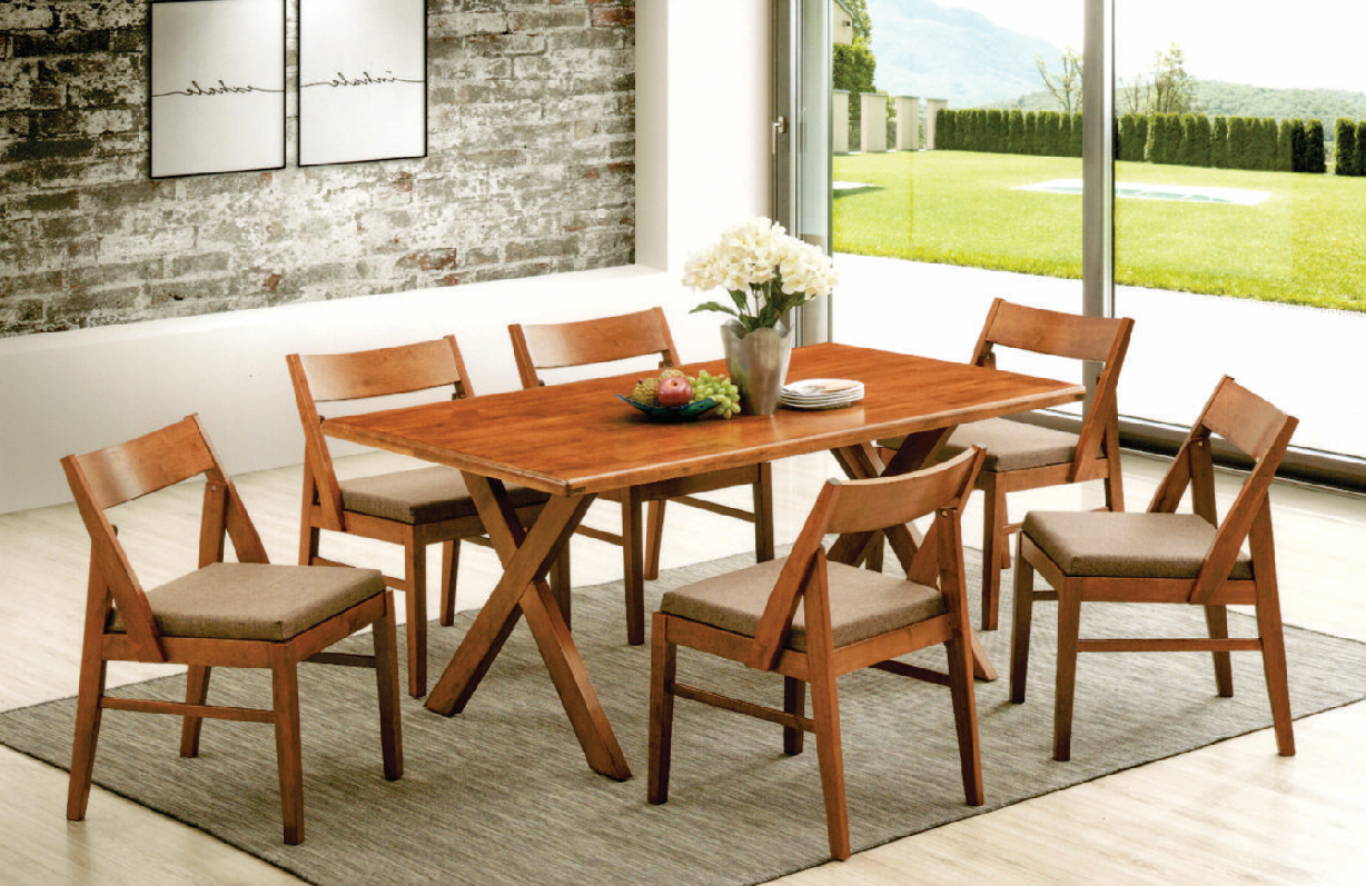 HARLAN - Modern Wooden Dining Set