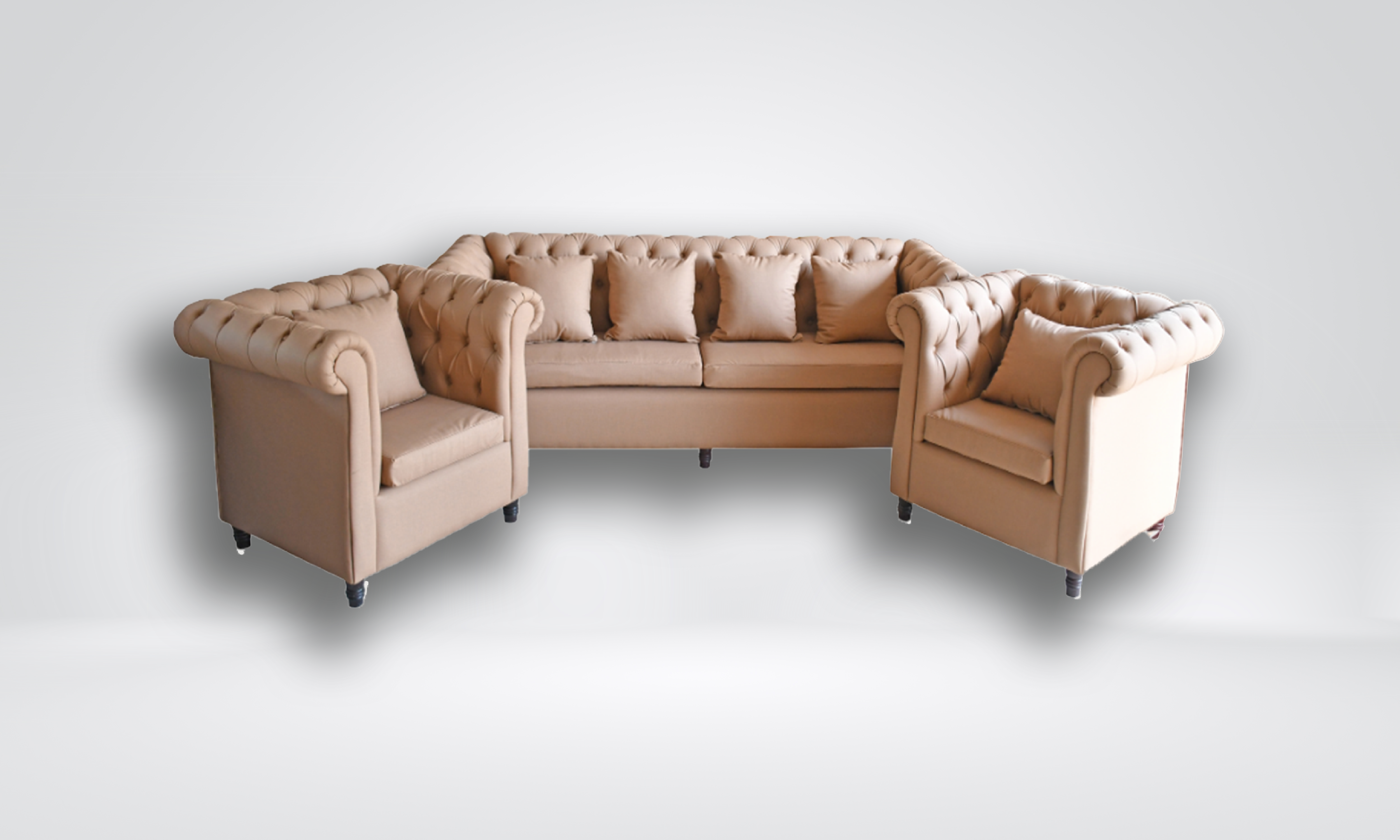 AMON 411 - Vintage Style Living Room Sofa Set