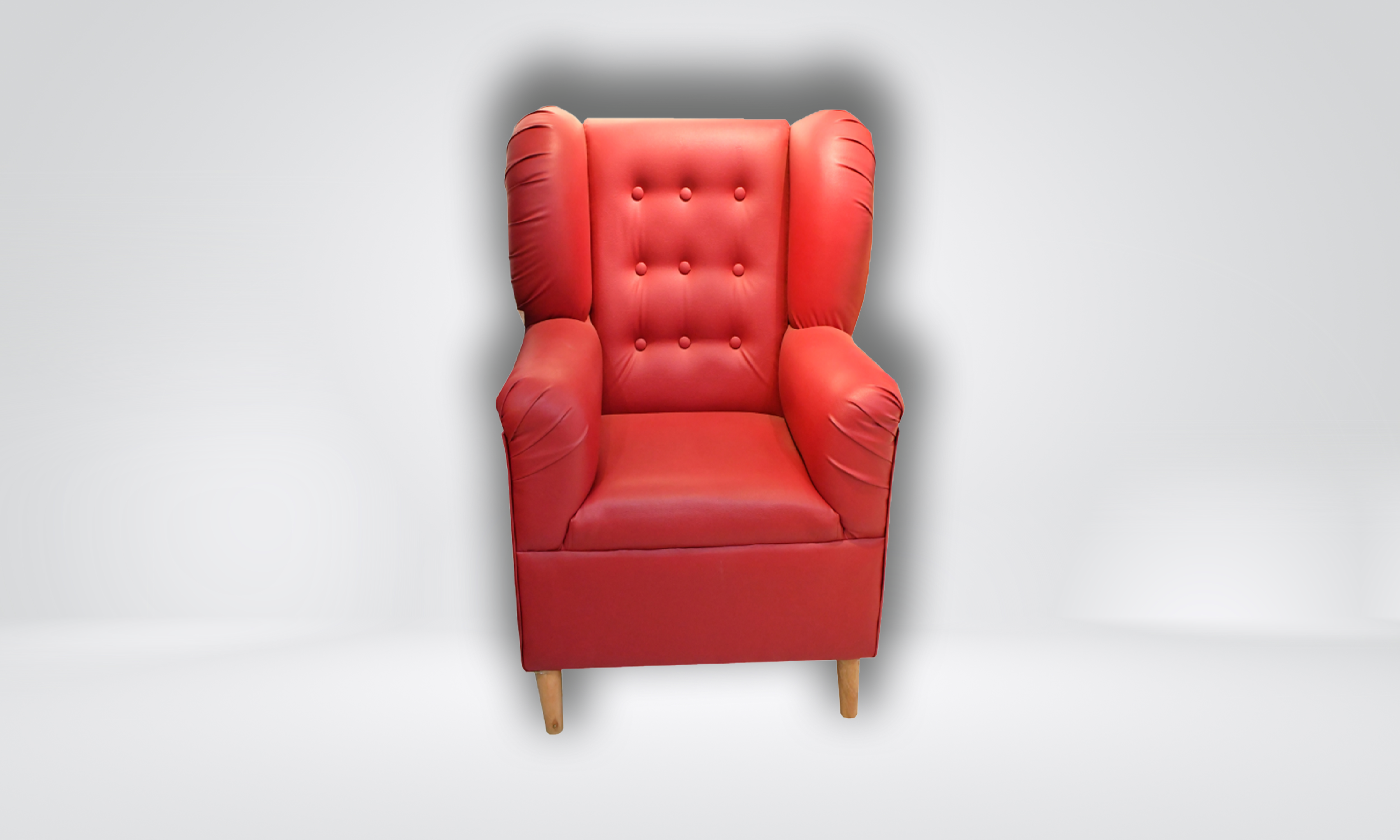 ANAH 1'S - Red Wingback Armchair