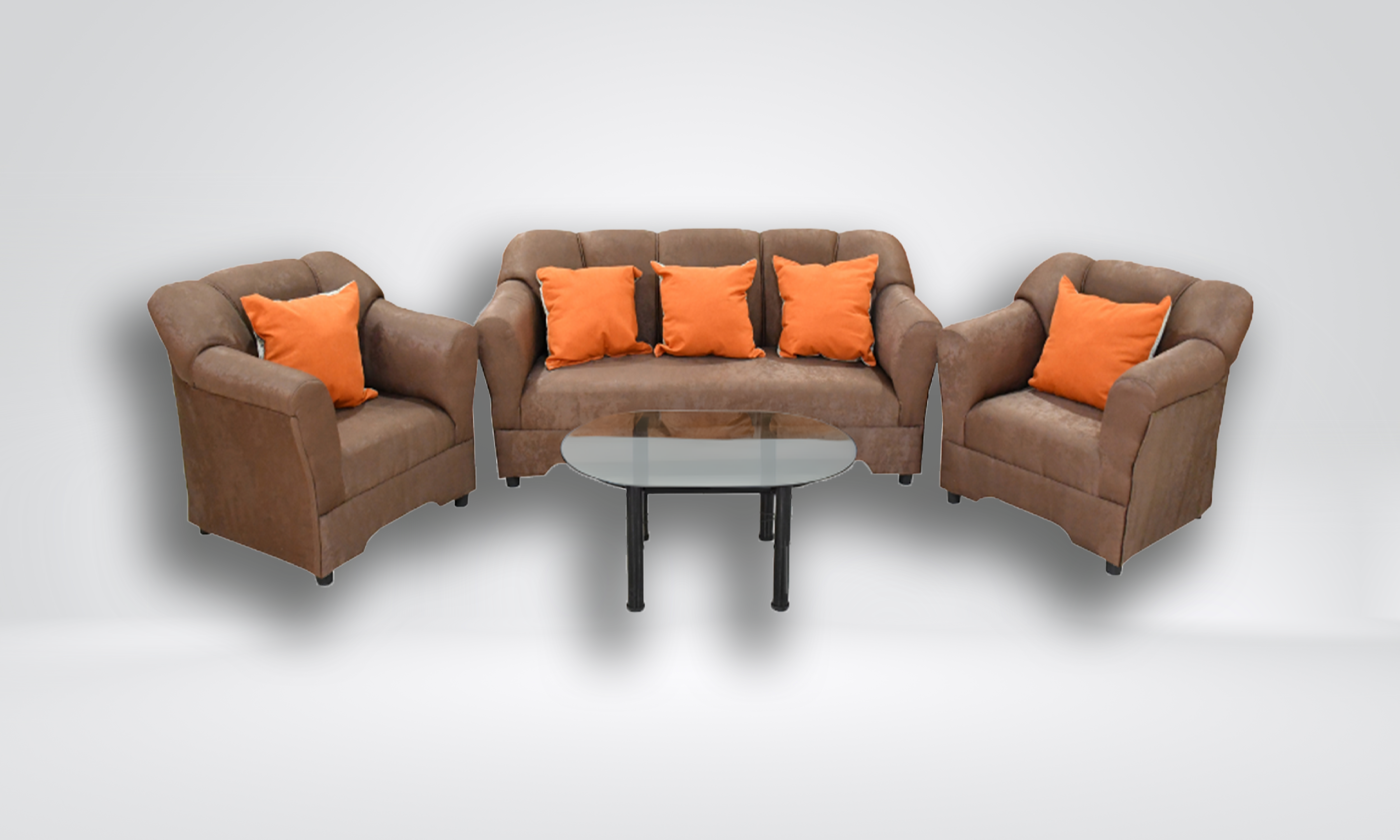 DARIO - Brown Sofa Set