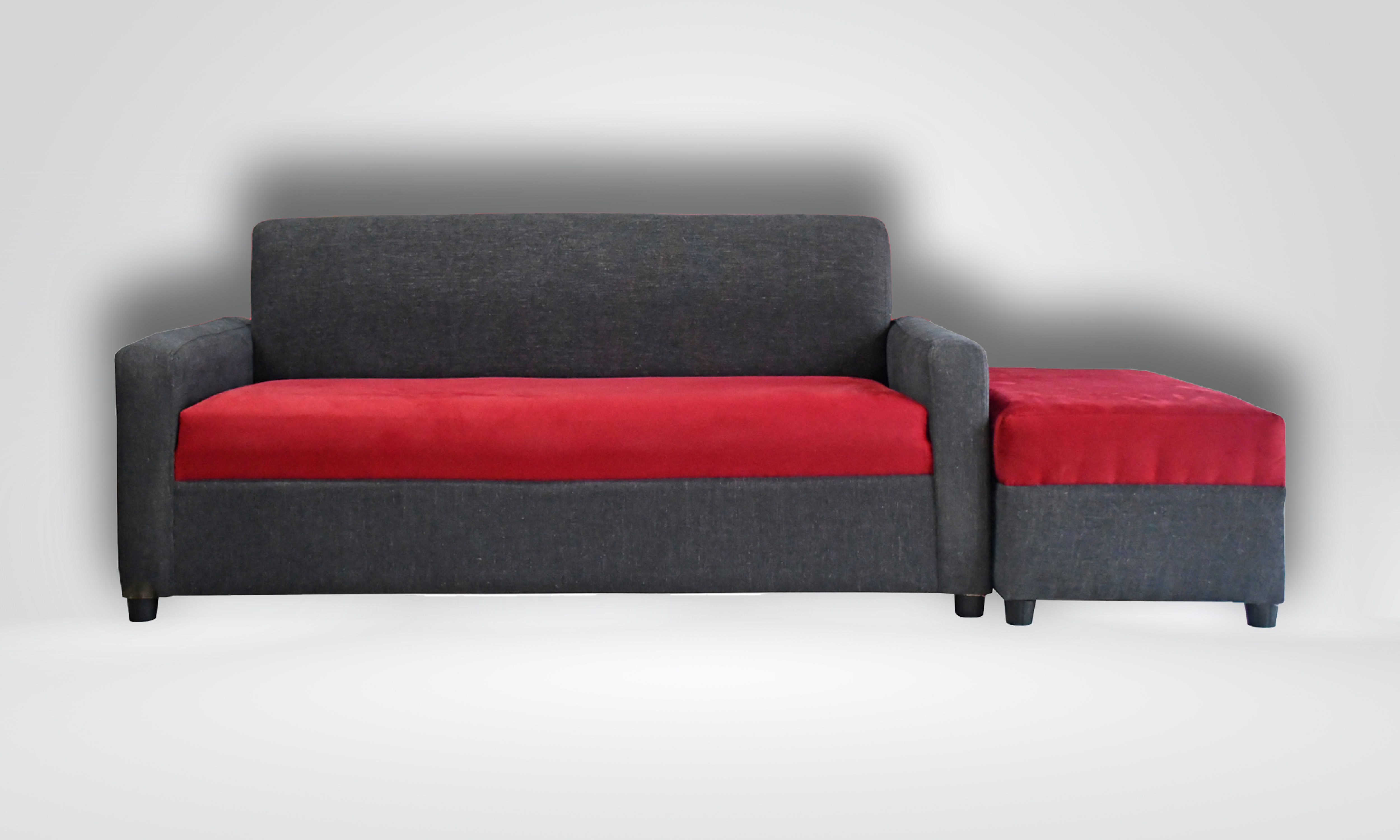 HANNAH - Modern Sofa with Ottoman