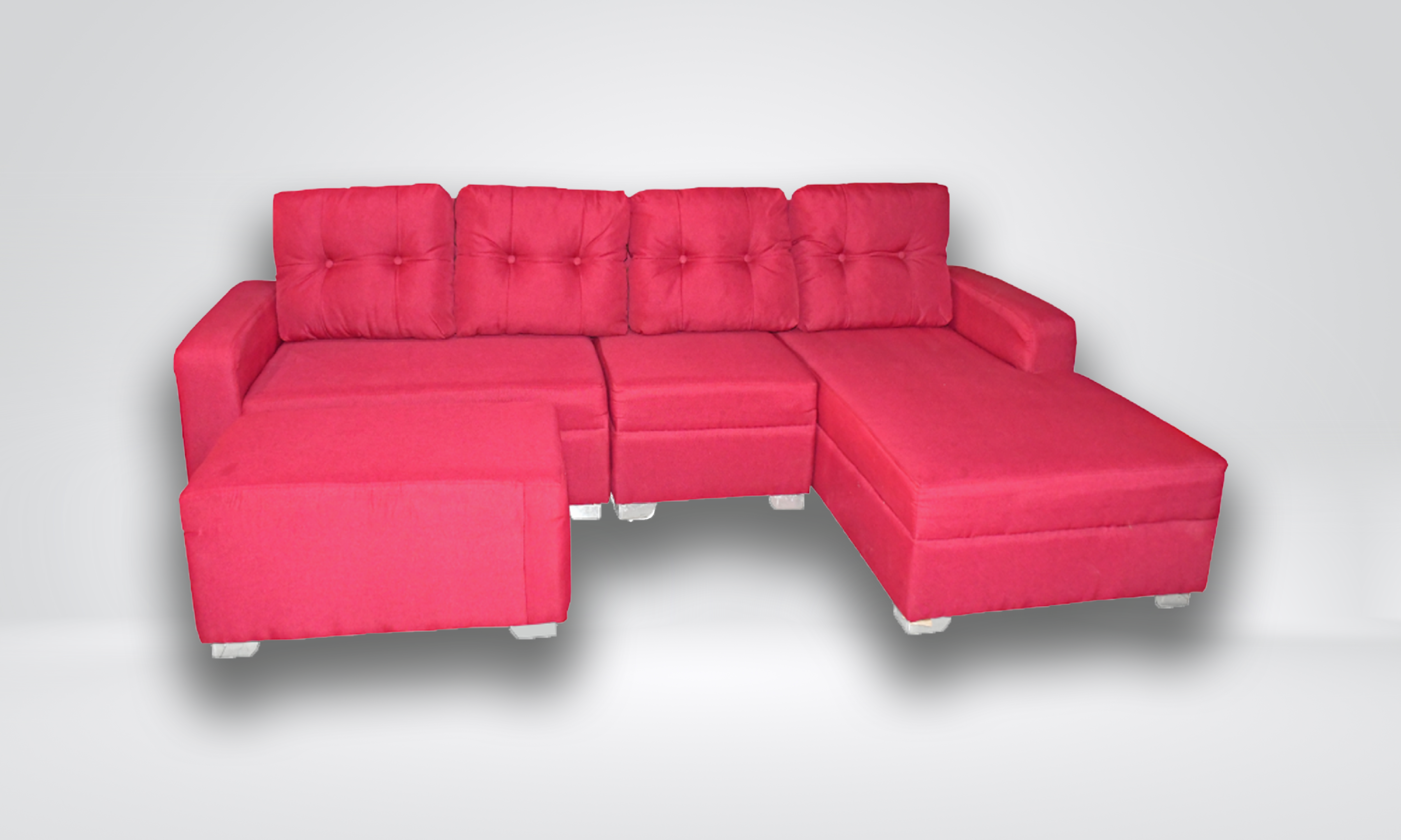 HOSEA - Red Sectional Sofa