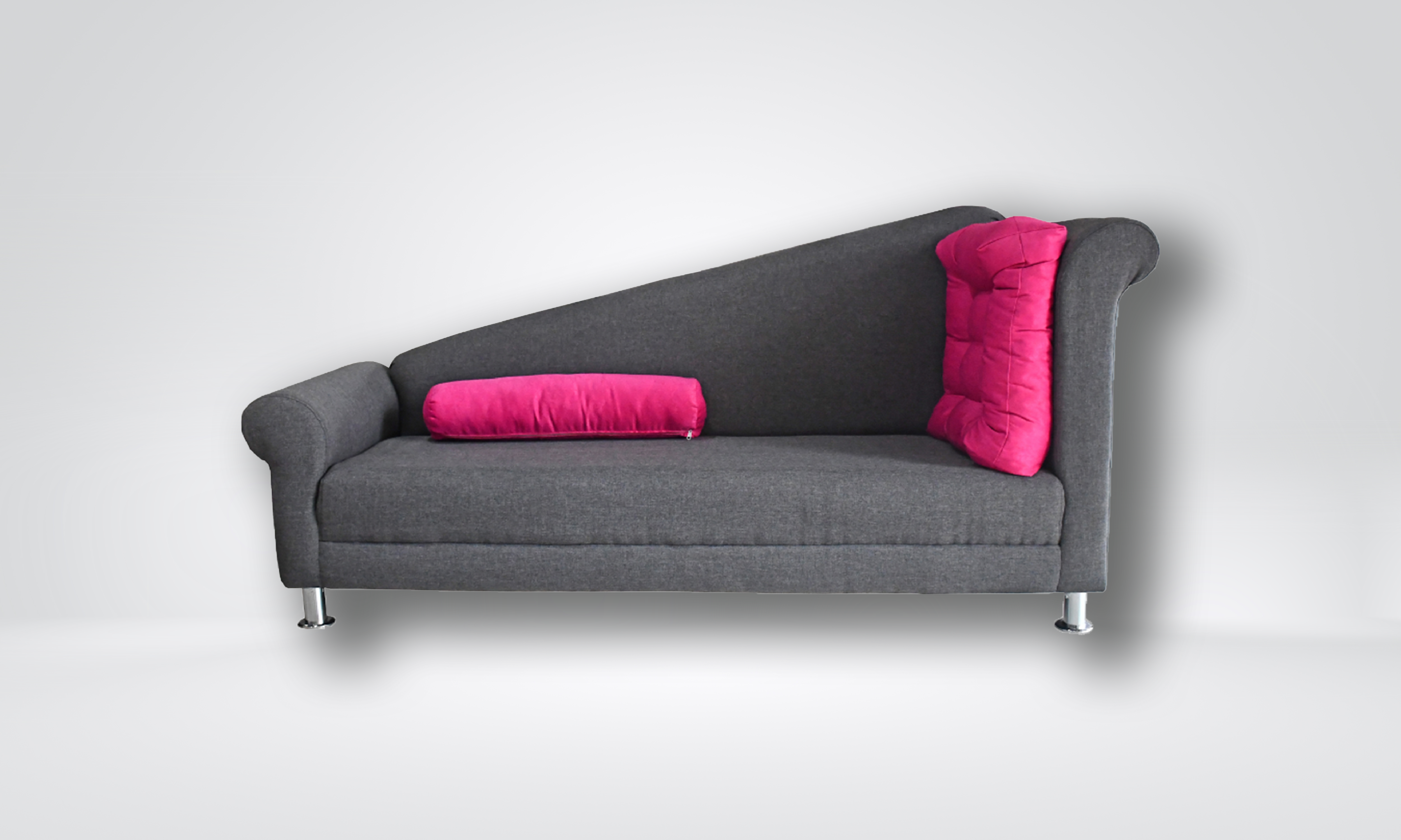 TIFFANY LOVE SEAT - Modern Gray Sofa