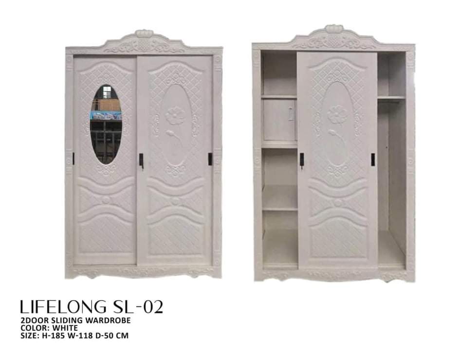 WARDROBE LIFELONG SL-02 FM 2 DOORS SLIDING