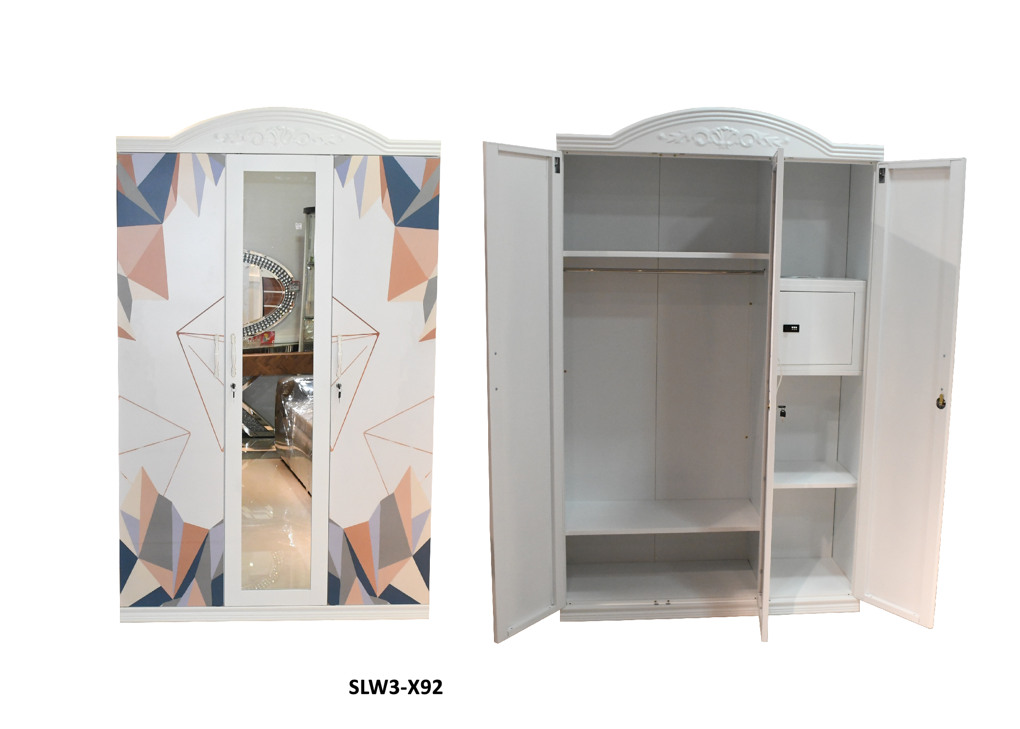 WARDROBE METAL XR-YH3-X92 3 DOORS