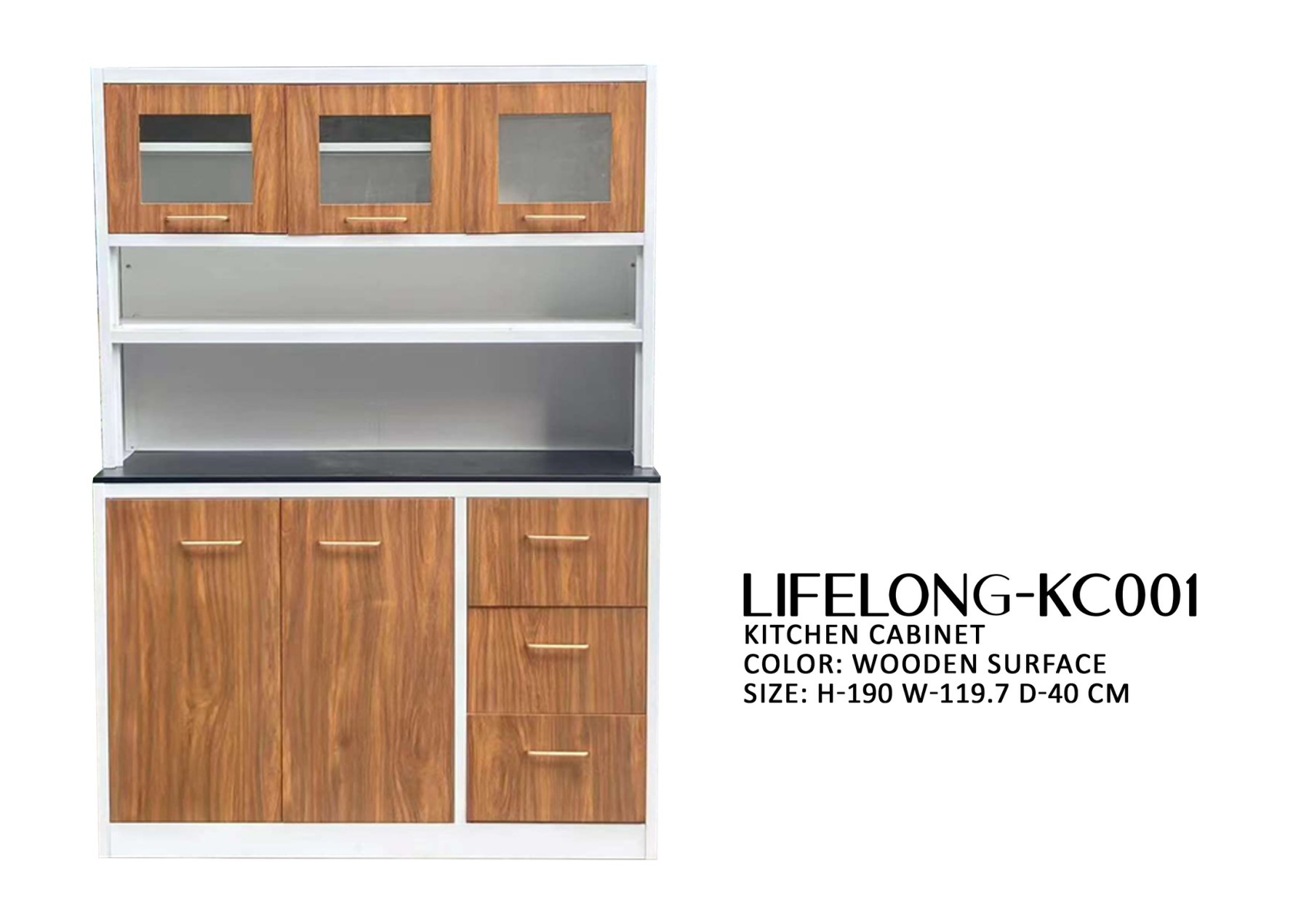 KITCHEN CABINET LIFELONG KC001 WOODEN SURFACE