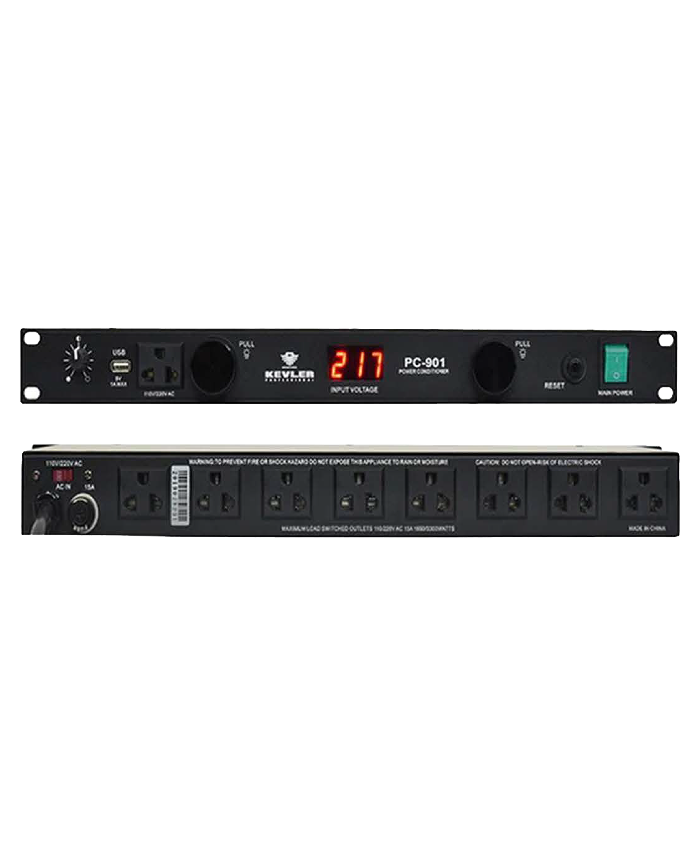 KEVLER PC901 9-Outlet Socket Power Conditioner