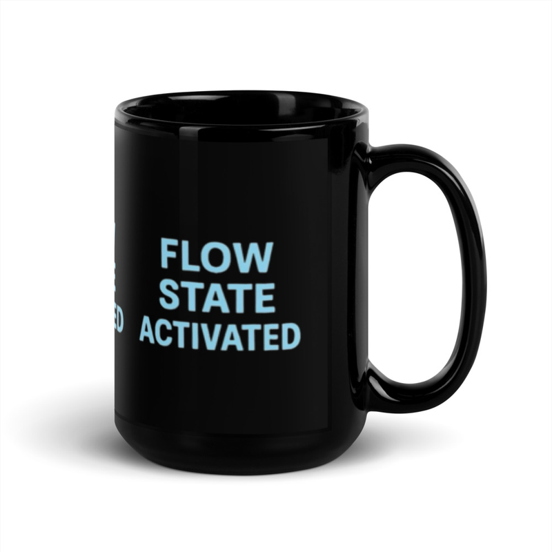 Flow State Activated Black Mug