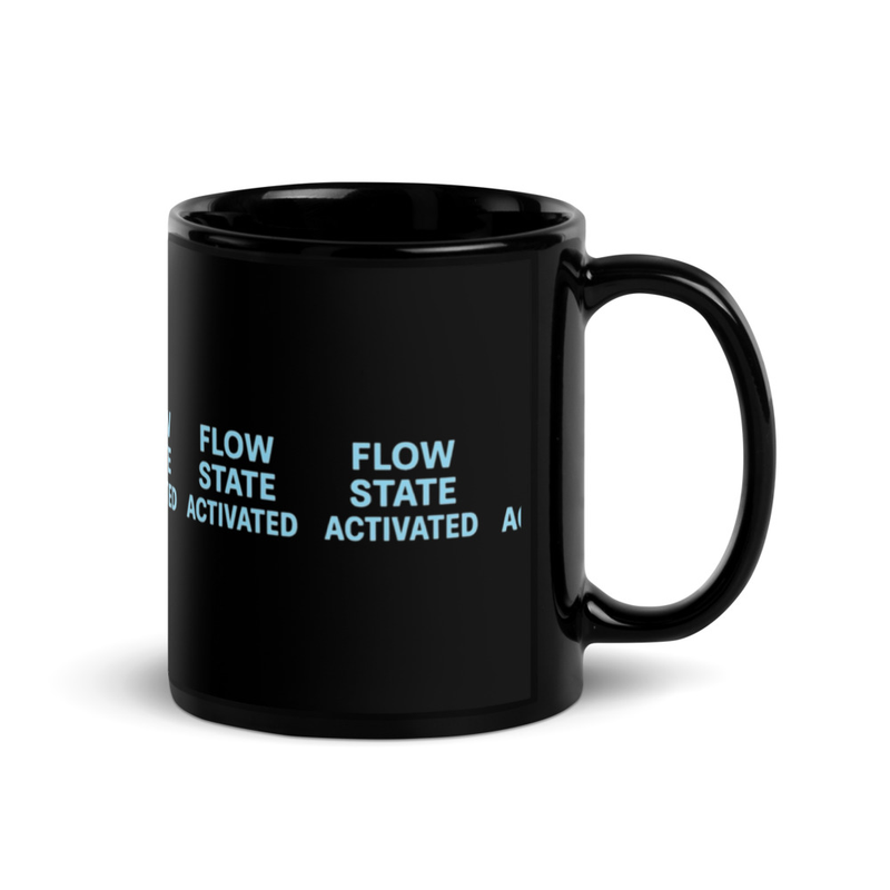 Flow State Activated Black Mug