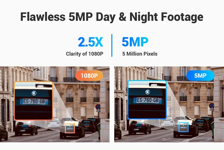 Annke CCTV - DVR 8ch + 4 Camaras (h.265 - 5MP - Visão noturna) - inclui disco de 1TB