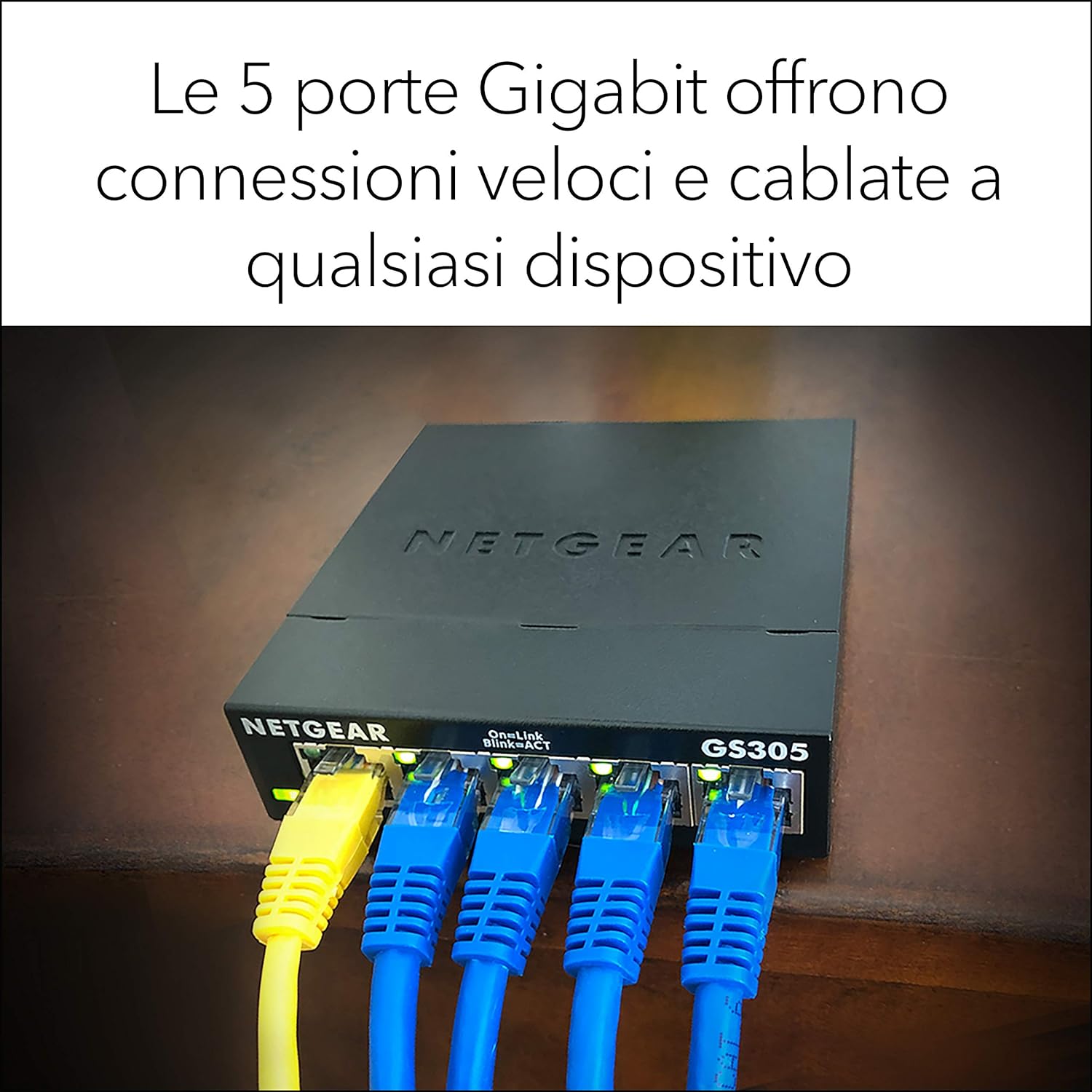 Netgear GS305-300PES Switch 5 Portas 10/100/1000