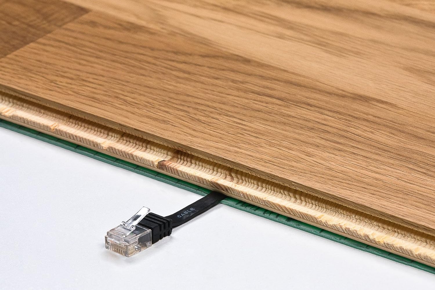 Cabo rede plano (Cat6) 1000 Mbit/s Branco (2M)