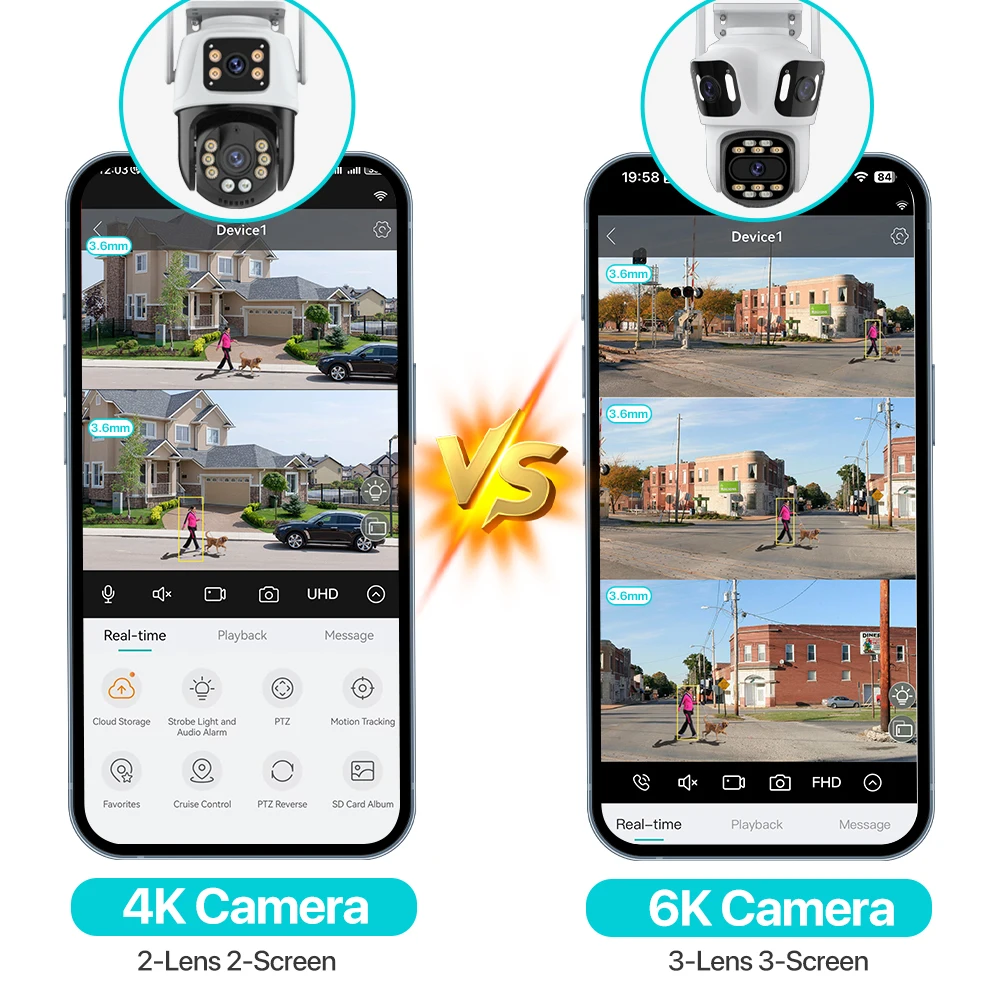 Camara CCTV - 6K - Interior/ Exterior - inclui cartão 64Gb