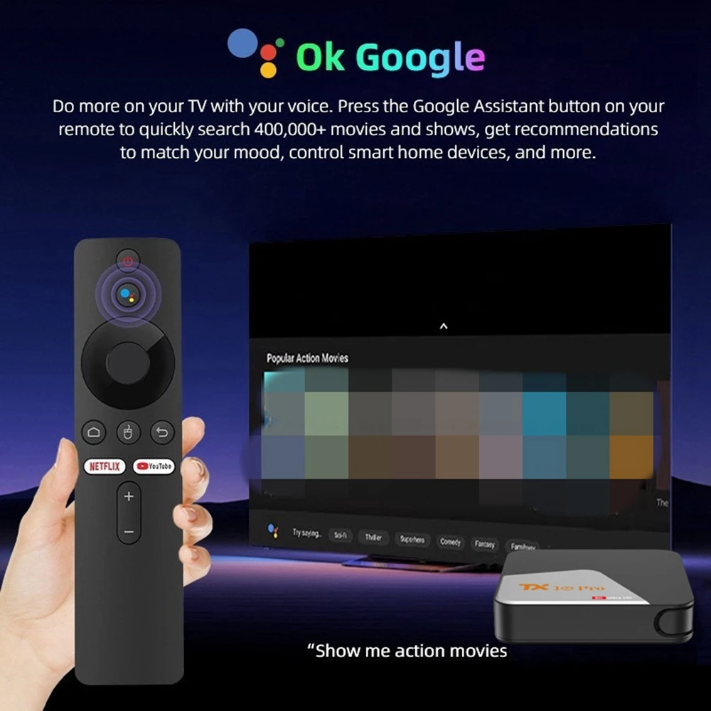 Streaming TV / Media Player Android13 - 4k - Dual Wifi - Bluetooth