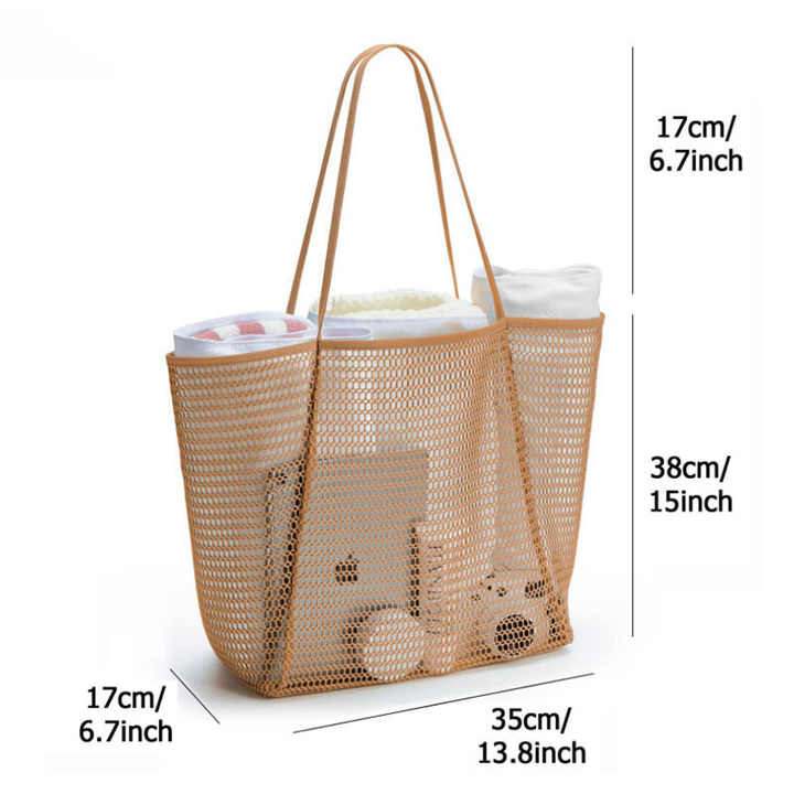 Washing Bathing Bags Ladies' Tote Swimming Mesh Storage Bag