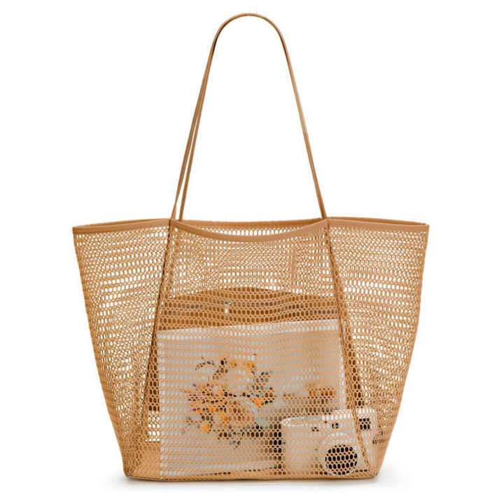 Washing Bathing Bags Ladies' Tote Swimming Mesh Storage Bag