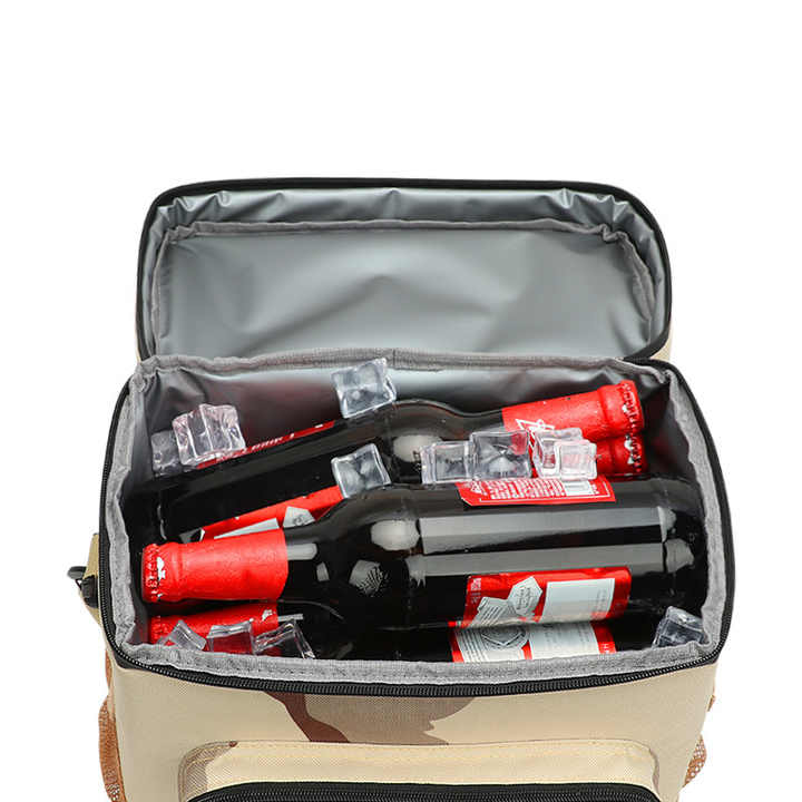 Cooler Bag Leakproof Beer Bottle Cooler Box Portable Picnic Food Bag