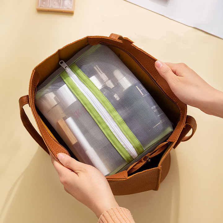 Portable Travel Simple Large-Capacity Transparent Wash Cosmetic Bag