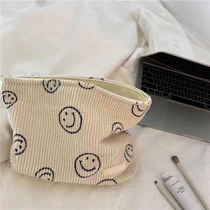 Portable Travel Business Trip Skin Care Clutch Stripe Cosmetic Bag Storage Bags