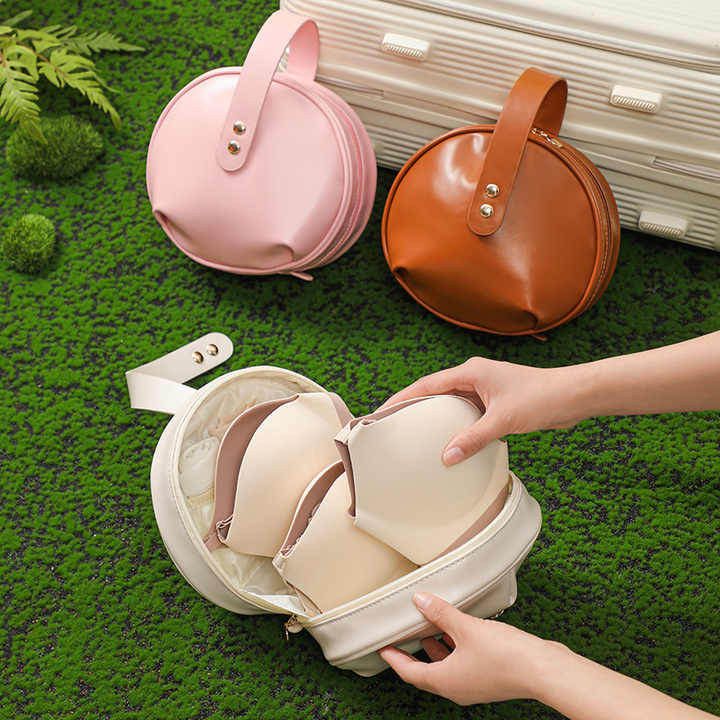 3 in 1 Mini Recycled Plain Canvas Cosmetic Bag With Handle