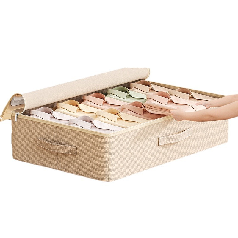 Large Capacity Drawer-Style Flat Under Sofa Closet Tidying Boxes