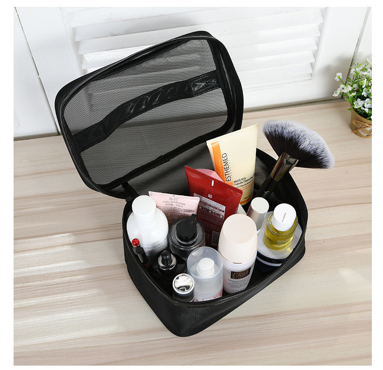 Korean Style Hand-Held Mesh Makeup Bag